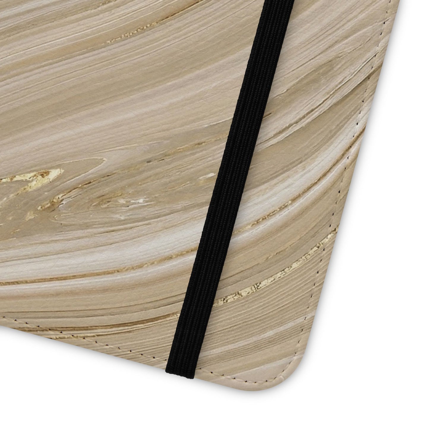 Marble Beige Flip Phone Case – Stylish Wallet Phone Cover with Card Slots