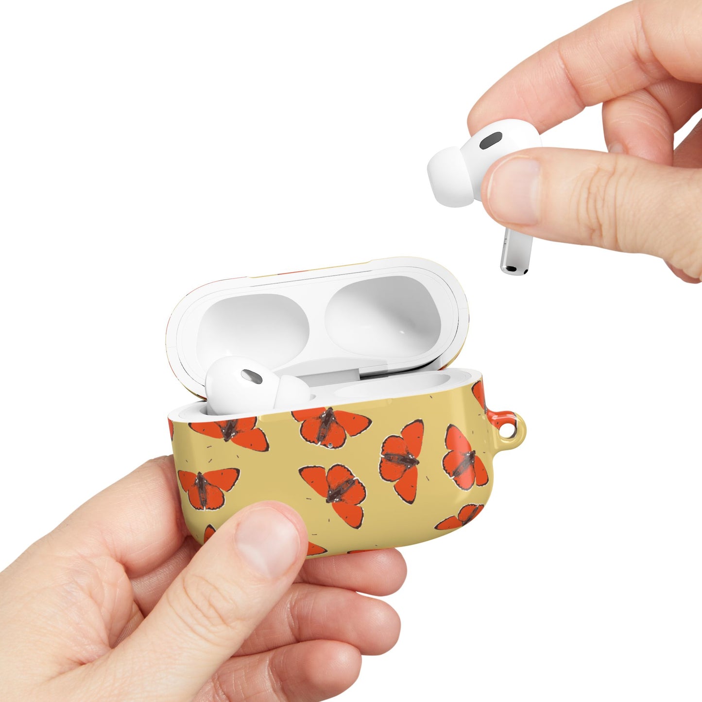 Red Butterfly AirPod Case — Protective Cover