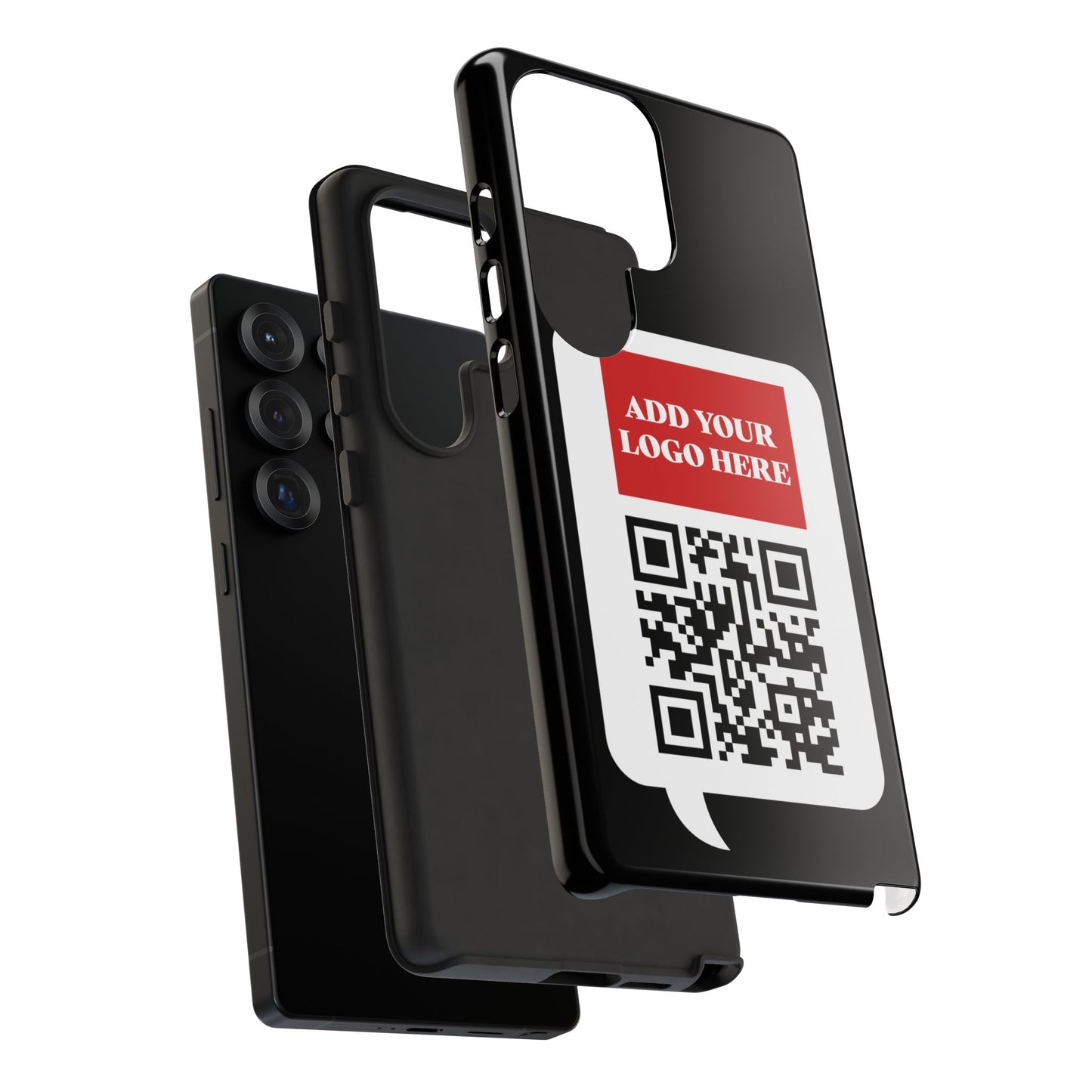 Custom QR Code and Logo Tough Phone Case — Contact Case