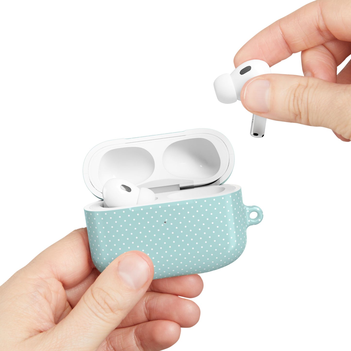 Pastel Blue Polka Dot AirPod Case — Classic Pastel Blue Polka Dot Protective Cover
