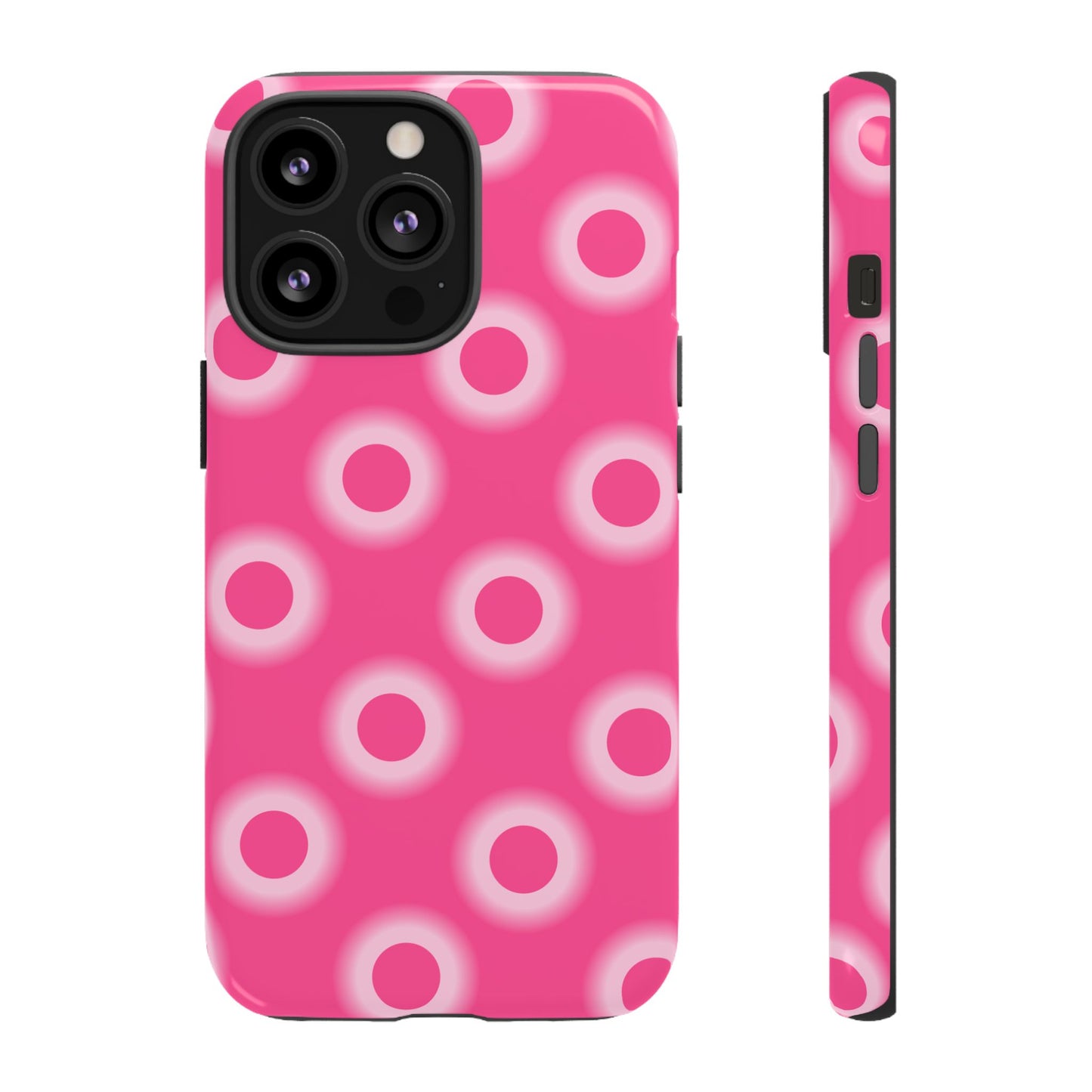 Pink Retro Dot Tough Phone Case