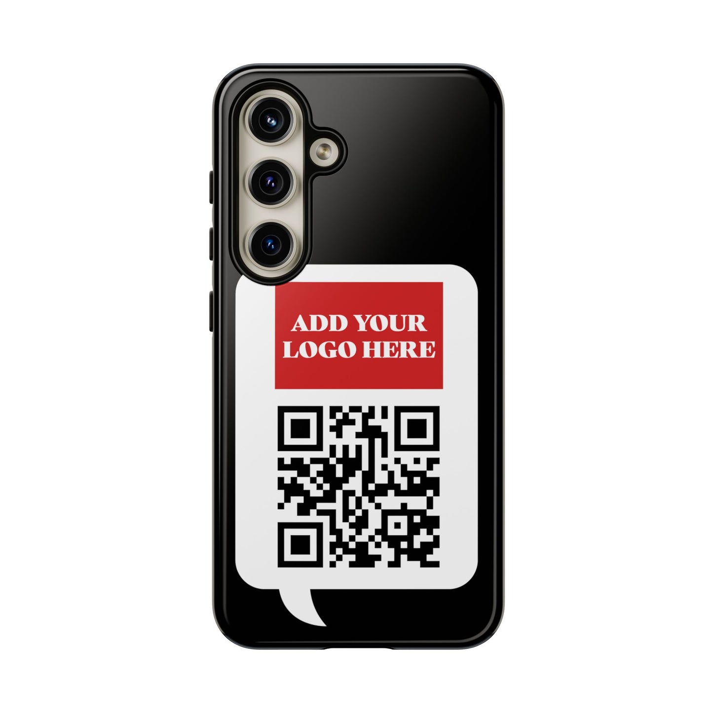 Custom QR Code and Logo Tough Phone Case — Contact Case
