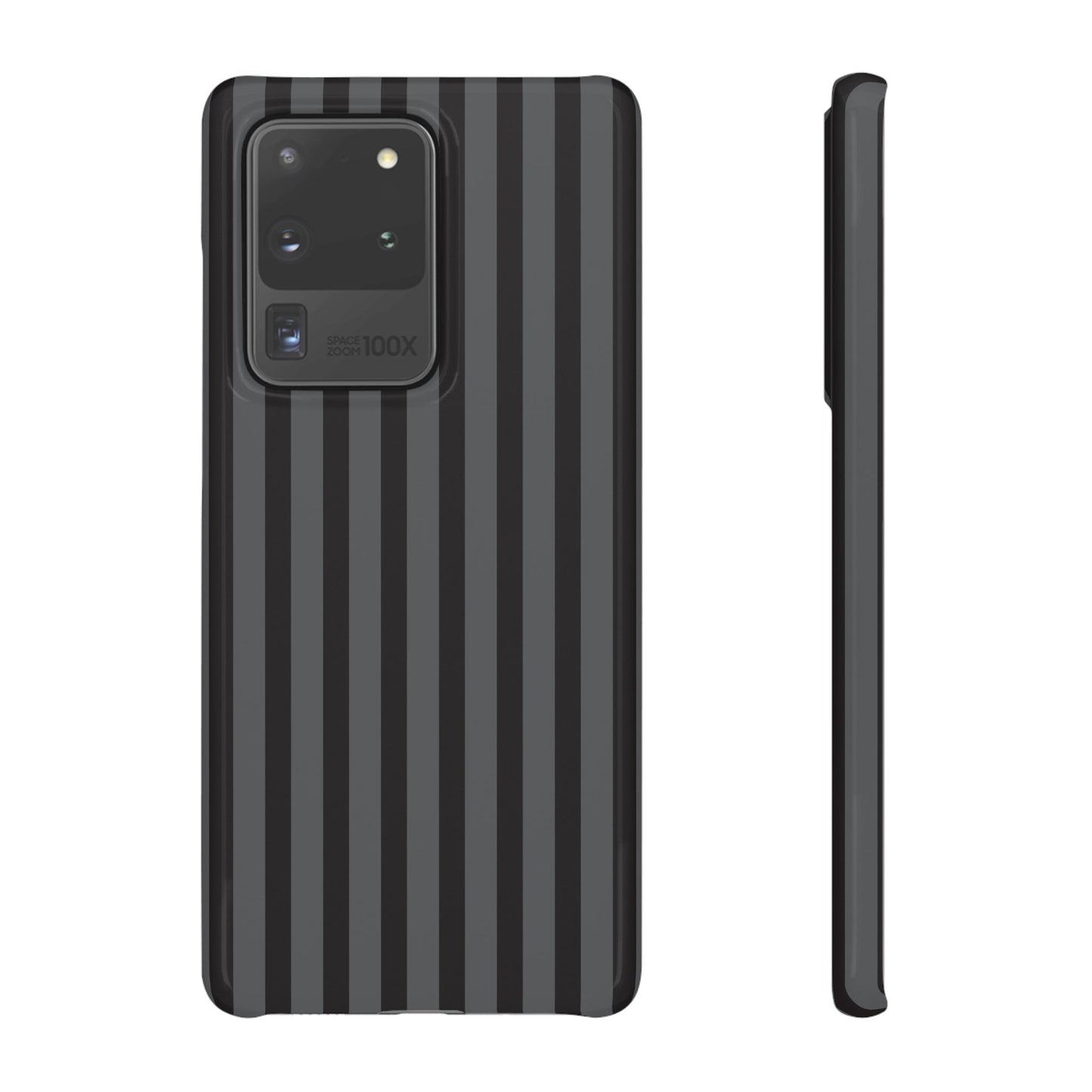 Black Vertical Stripe Snap Phone Case – Slim Protective Cover