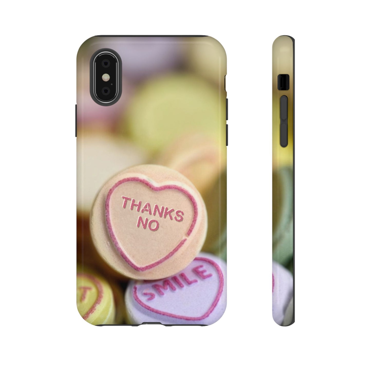 Personalised Love Heart Tough Case for Apple iPhone, Samsung Galaxy and Google Pixel.