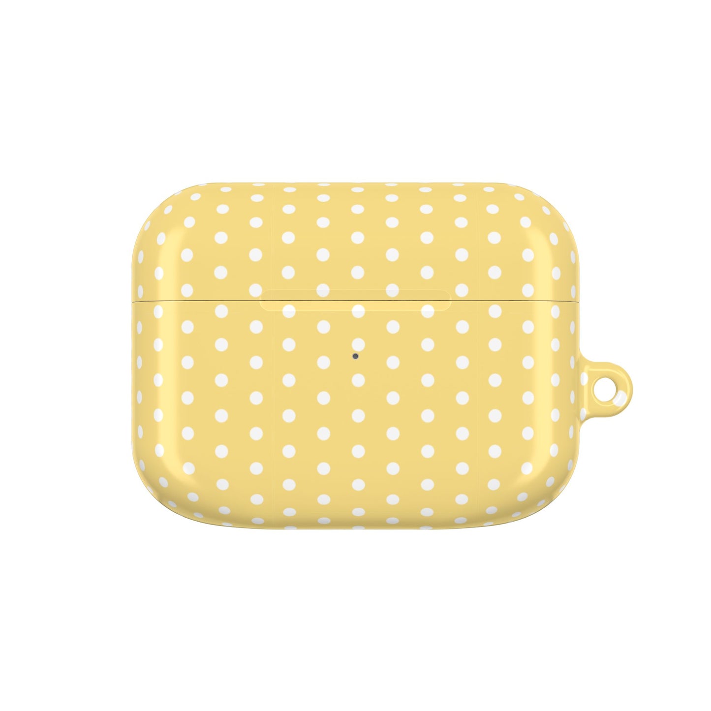 Yellow White Polka Dot AirPod Case — Classic Yellow White Polka Dot Protective Cover