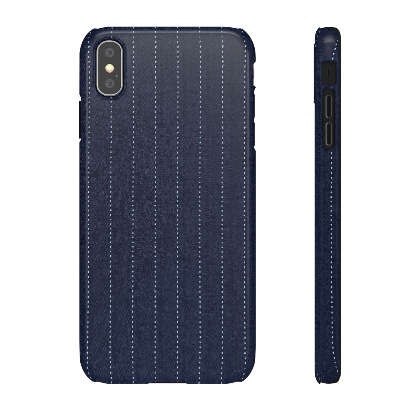 Pinstripe Snap Phone Case — Slim Protective iPhone Cover