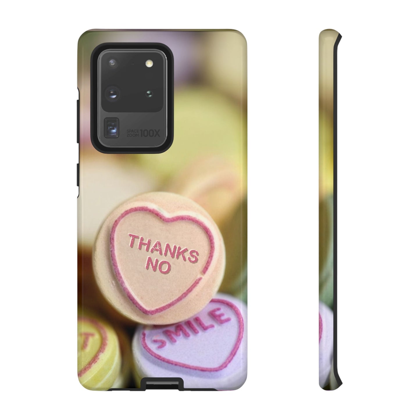 Personalised Love Heart Tough Case for Apple iPhone, Samsung Galaxy and Google Pixel.