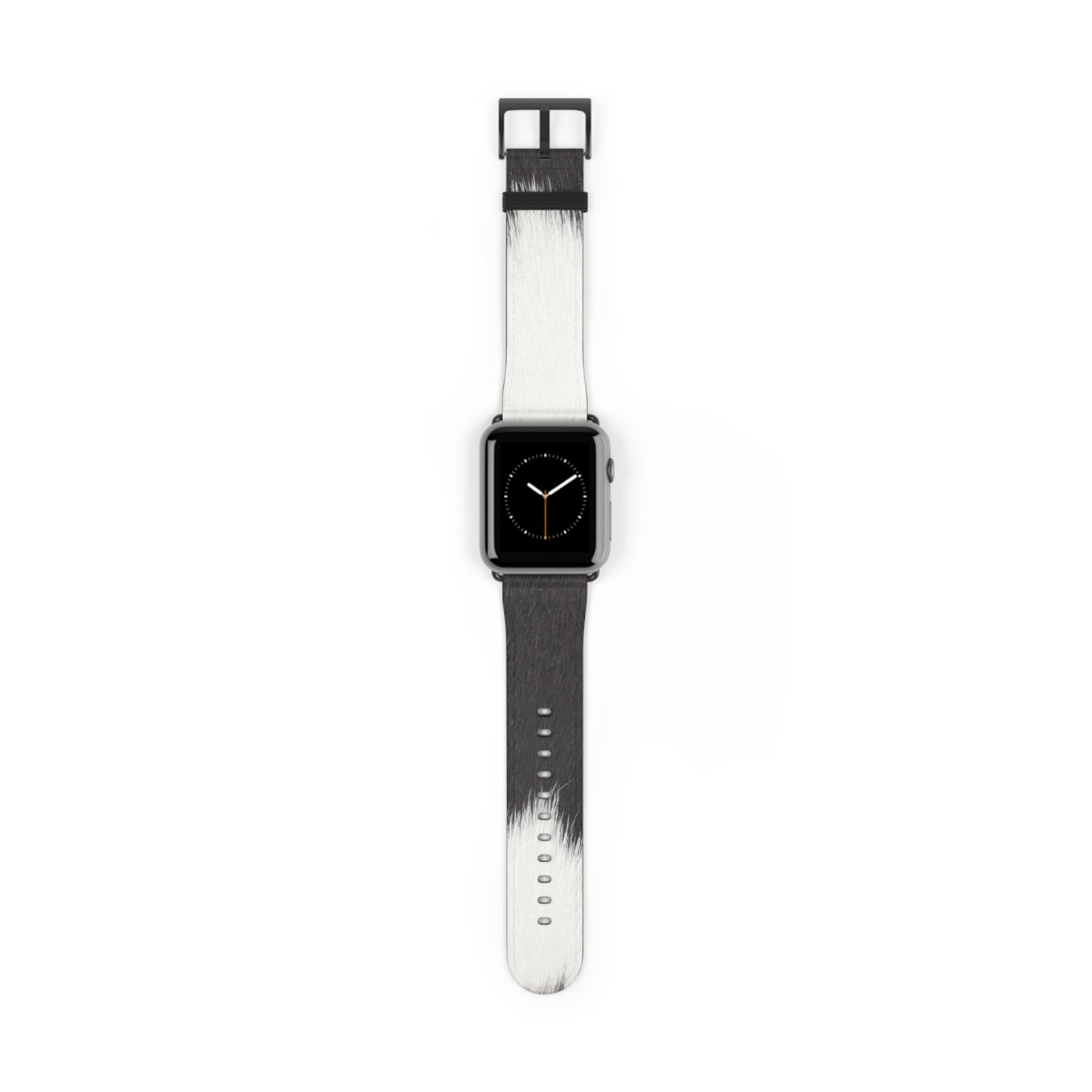 Cow Hide Watch Band for Apple Watch in faux-leather, luxury accessory with stainless steel buckle, everyday wear