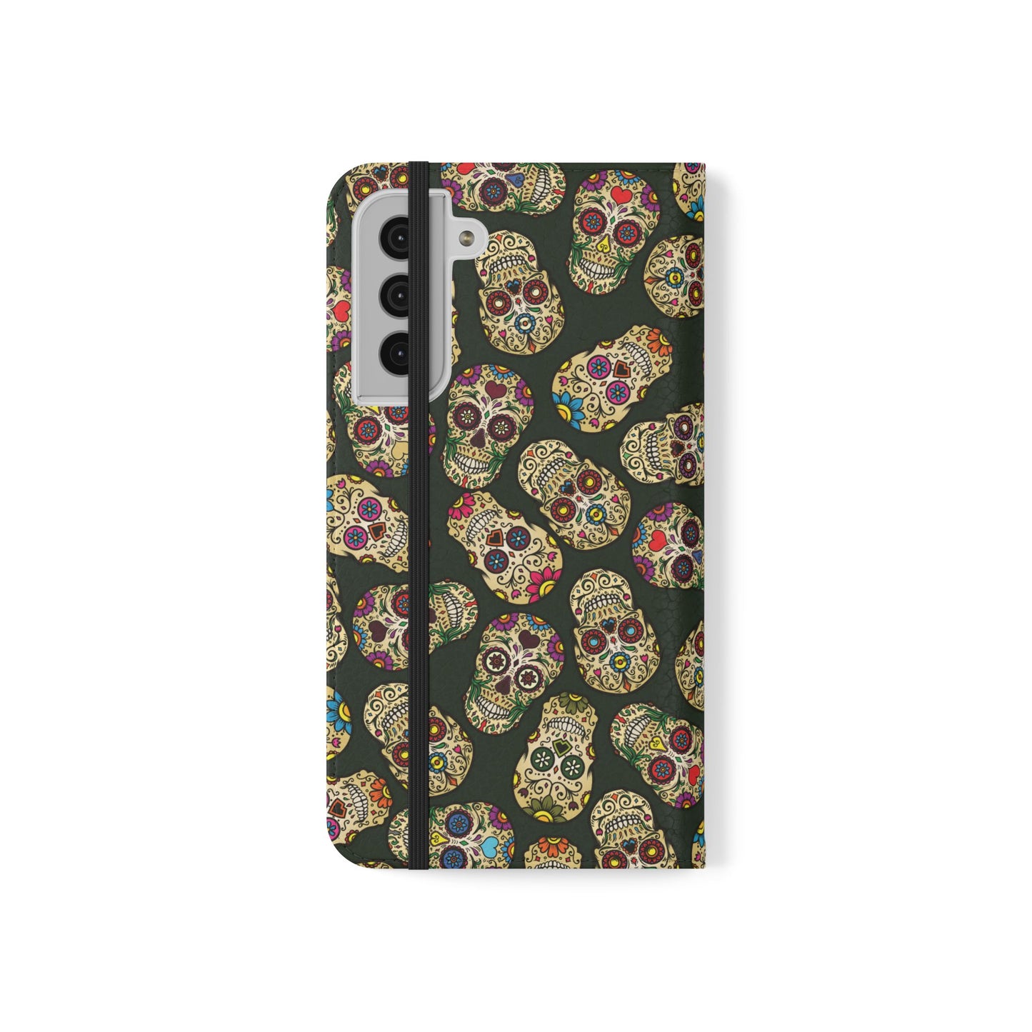Sugar Skulls Flip Phone Case — Flip Wallet Cover