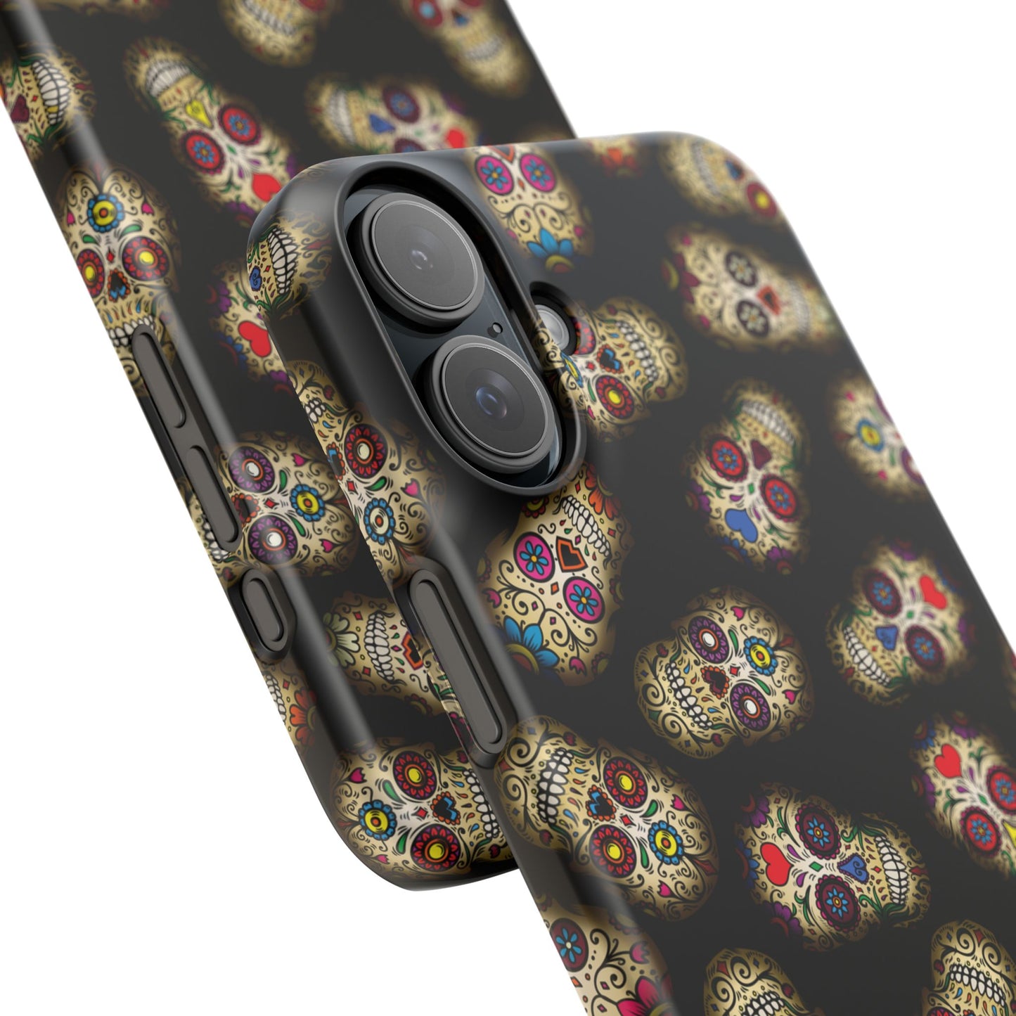 Sugar Skull — Day of the Dead Floral Slim Case for Apple iPhone, Samsung Galaxy and Google Pixel.