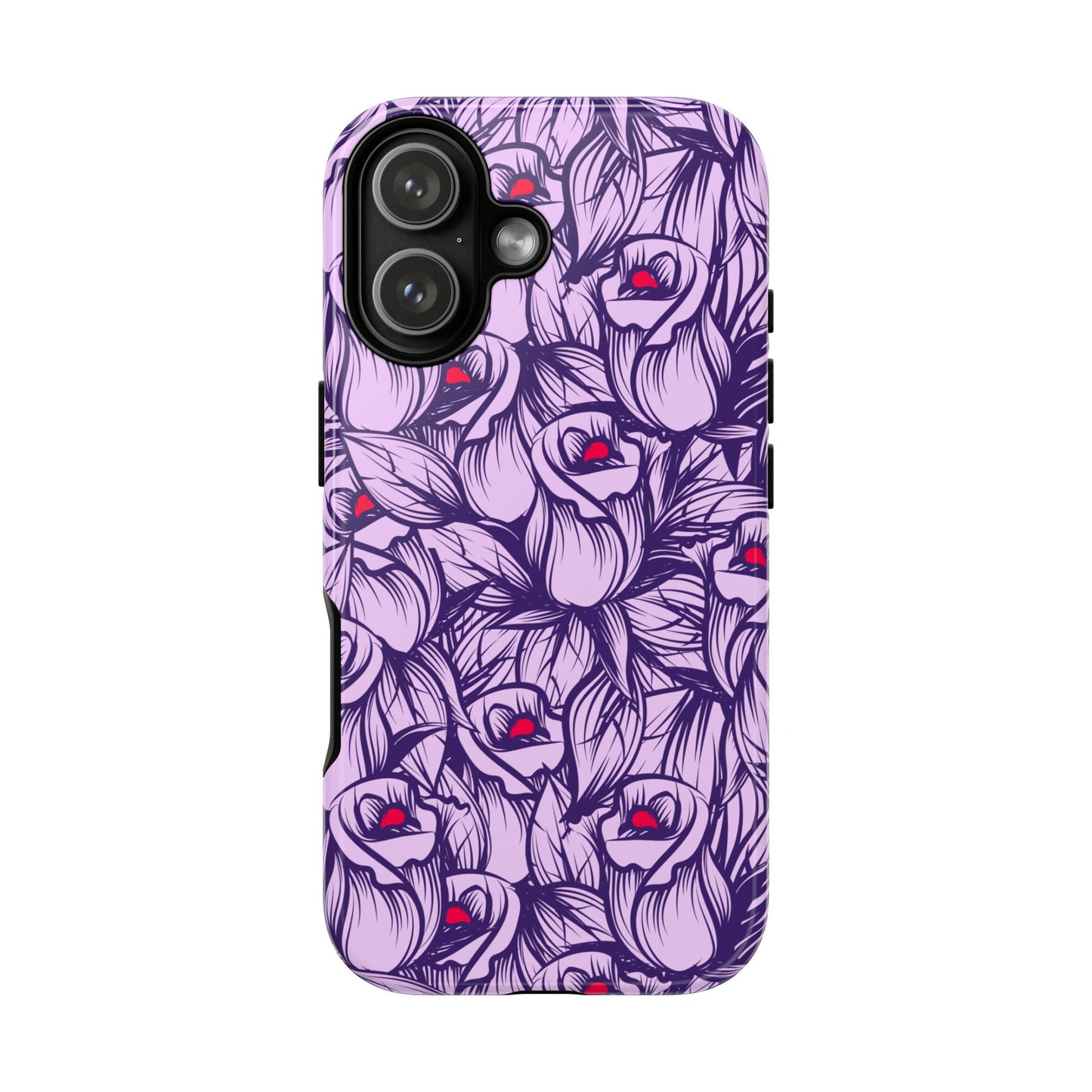 Botanical Floral Purple Rose Phone Case