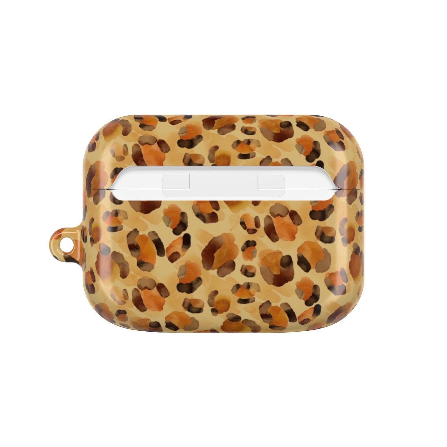 Leopard Print AirPod Case — Glossy Animal Print Protective Cover