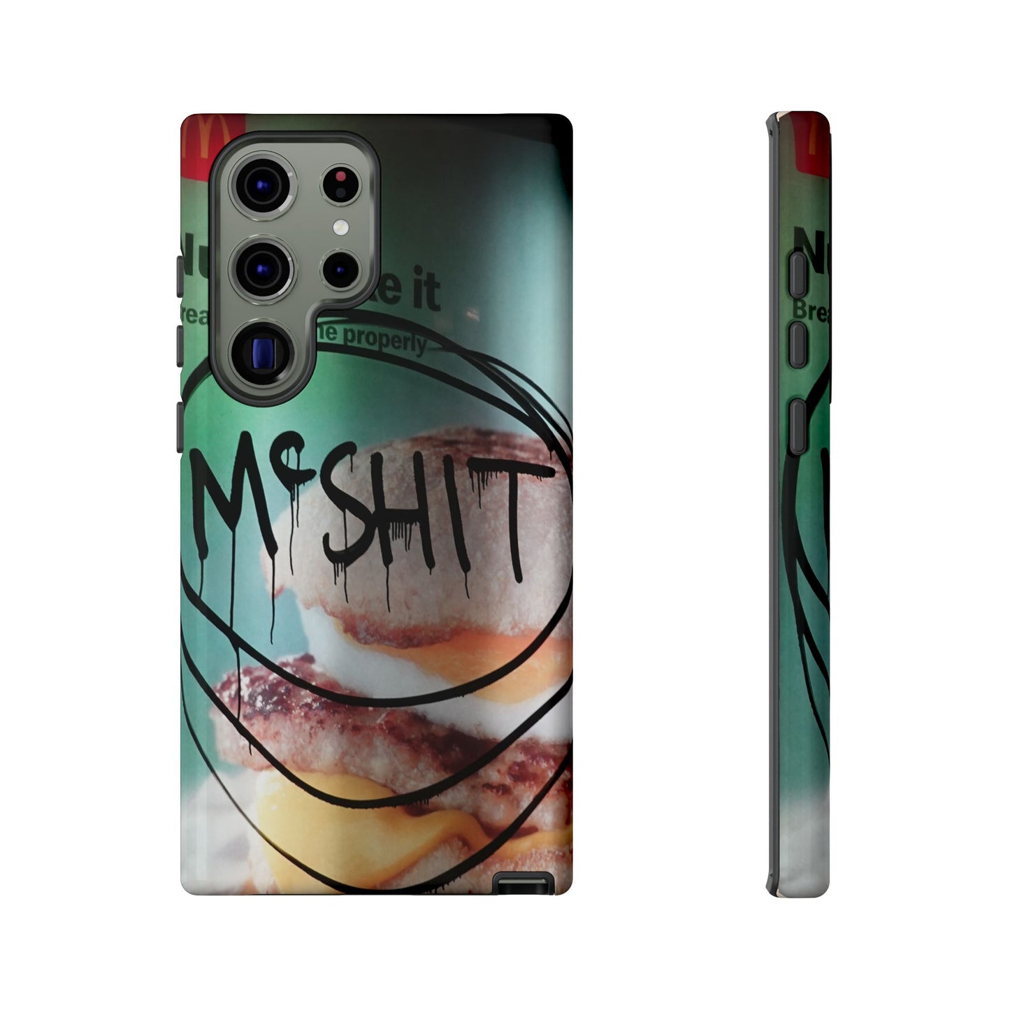 Phone Case — Grunge 'Misfit' Cheeseburger Design