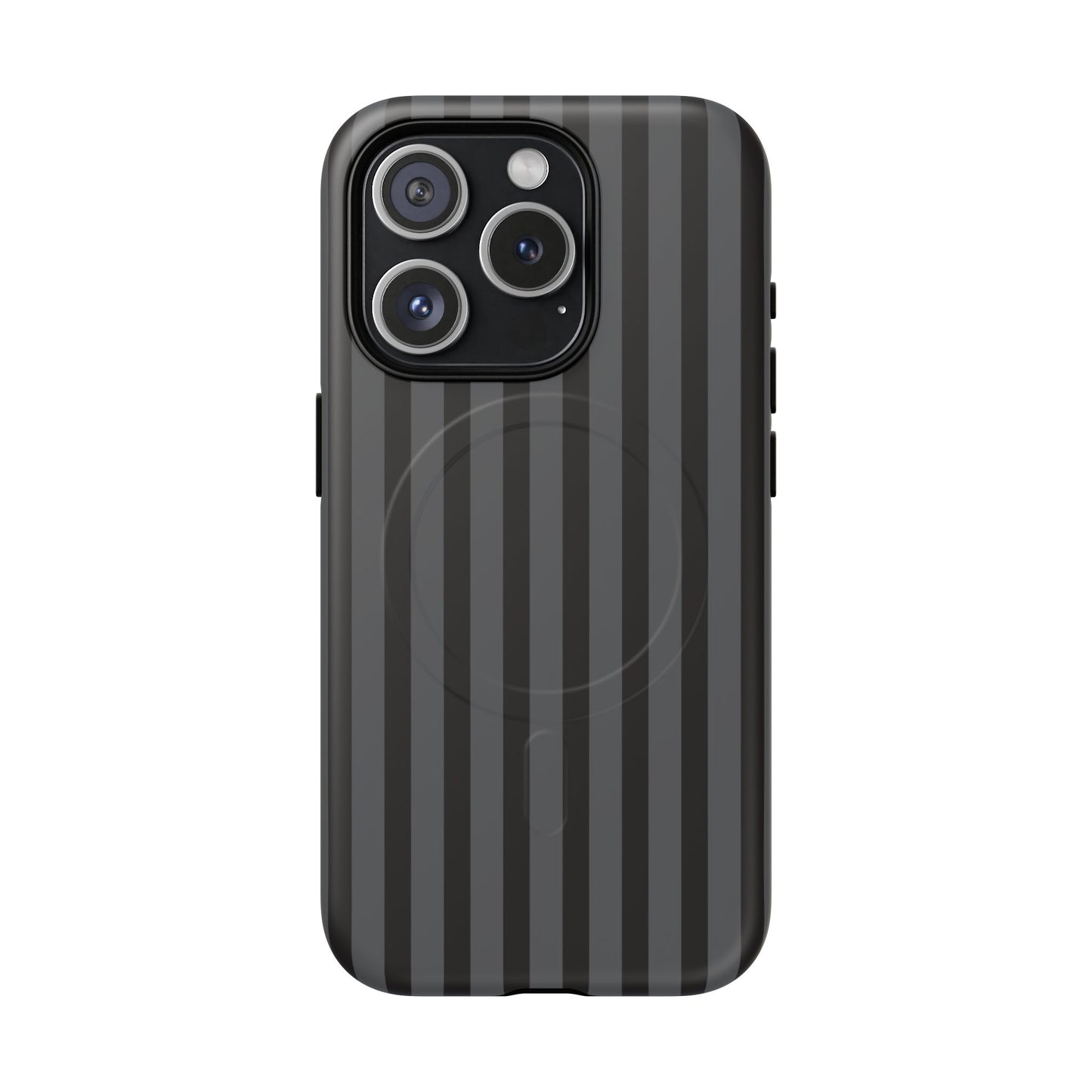 Magnetic Tough Phone Case — Black Stripe Protective Cover