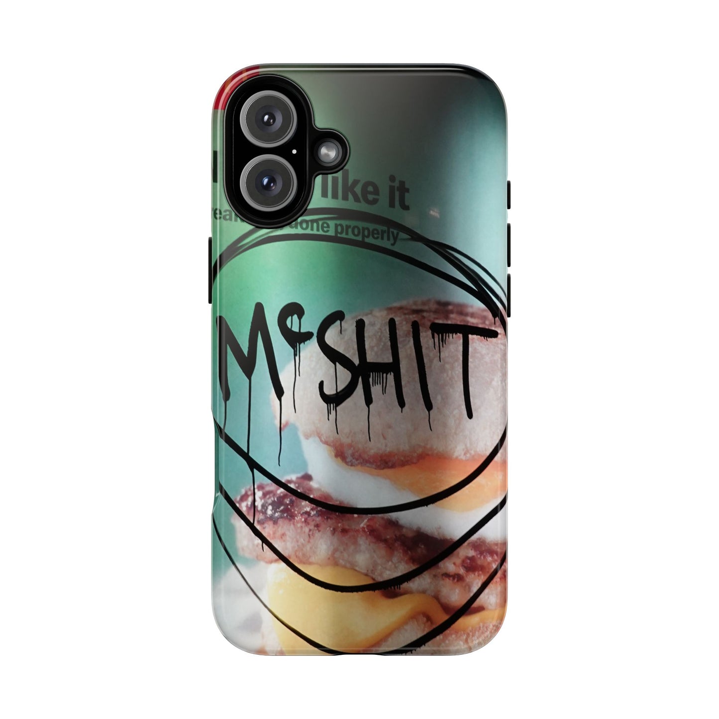 Phone Case — Grunge 'Misfit' Cheeseburger Design