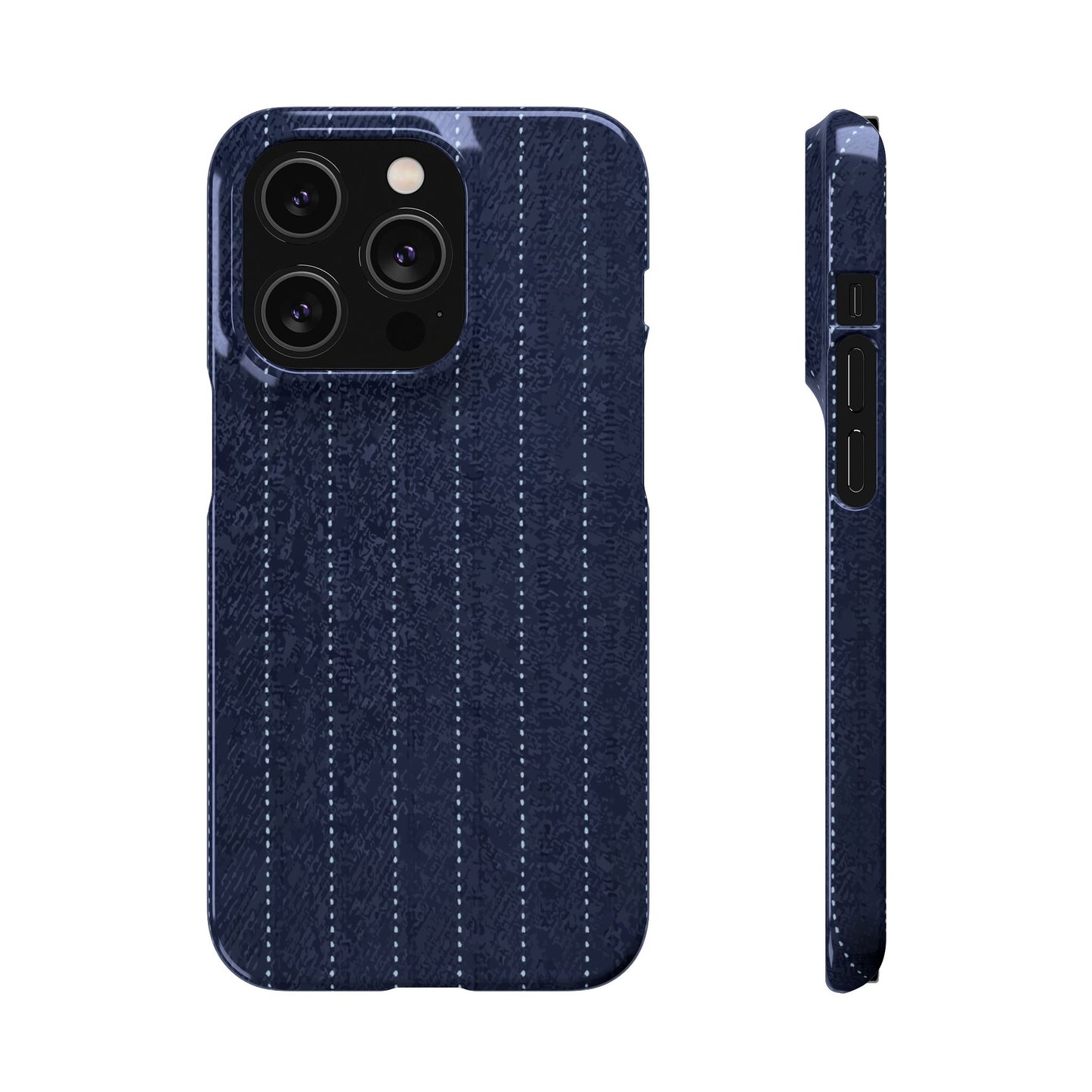 Pinstripe Snap Phone Case — Slim Protective iPhone Cover