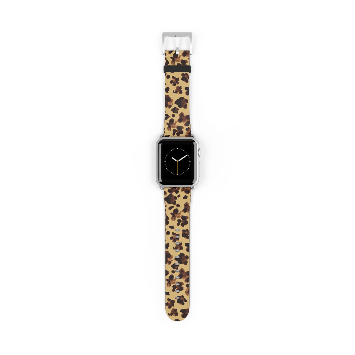 Leopard Print Watch Band — Stylish Animal-Print Replacement Strap