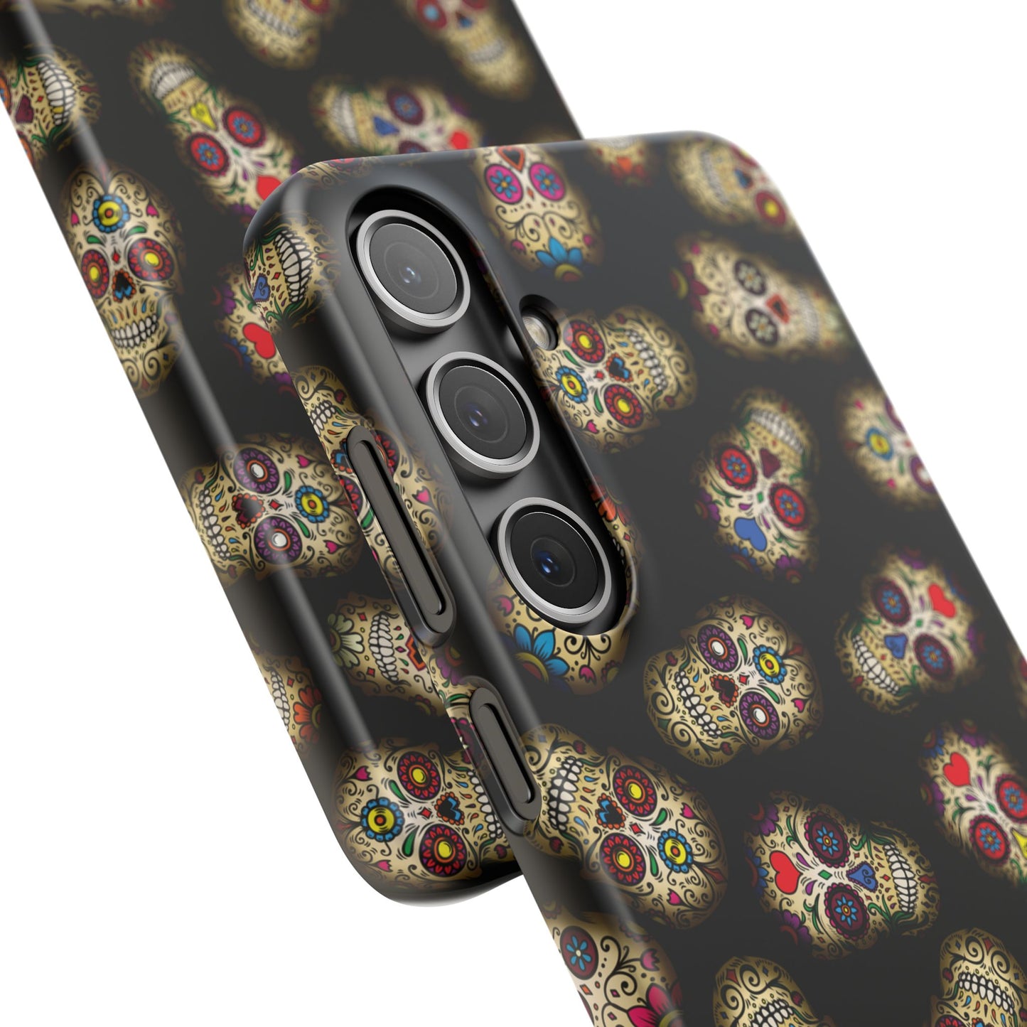 Sugar Skull — Day of the Dead Floral Slim Case for Apple iPhone, Samsung Galaxy and Google Pixel.