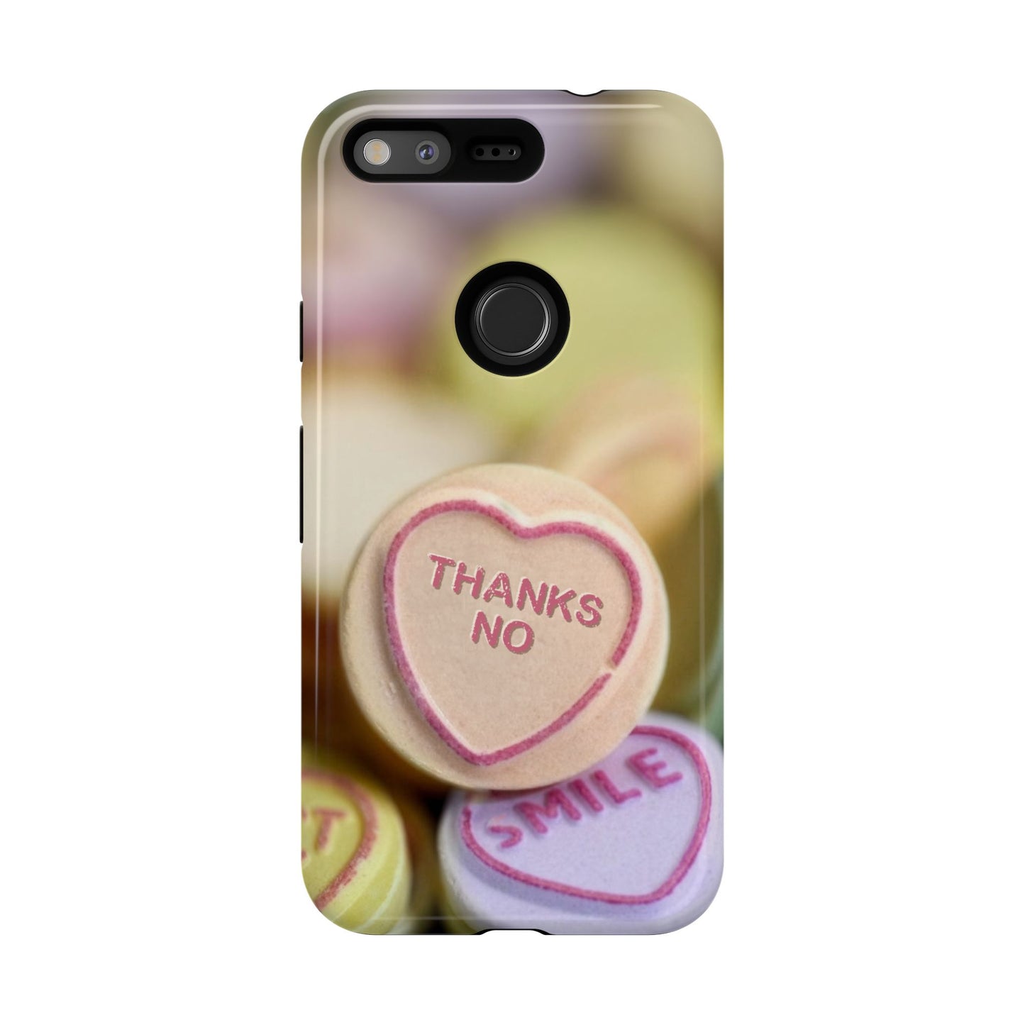 Personalised Love Heart Tough Case for Apple iPhone, Samsung Galaxy and Google Pixel.