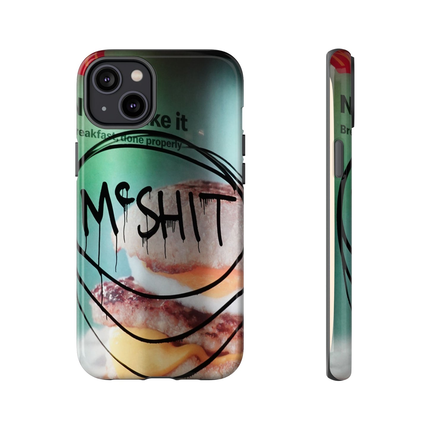 Phone Case — Grunge 'Misfit' Cheeseburger Design