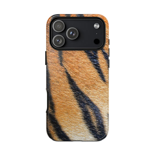 Tiger Stripe Tough Phone Case — Rugged Protective Design