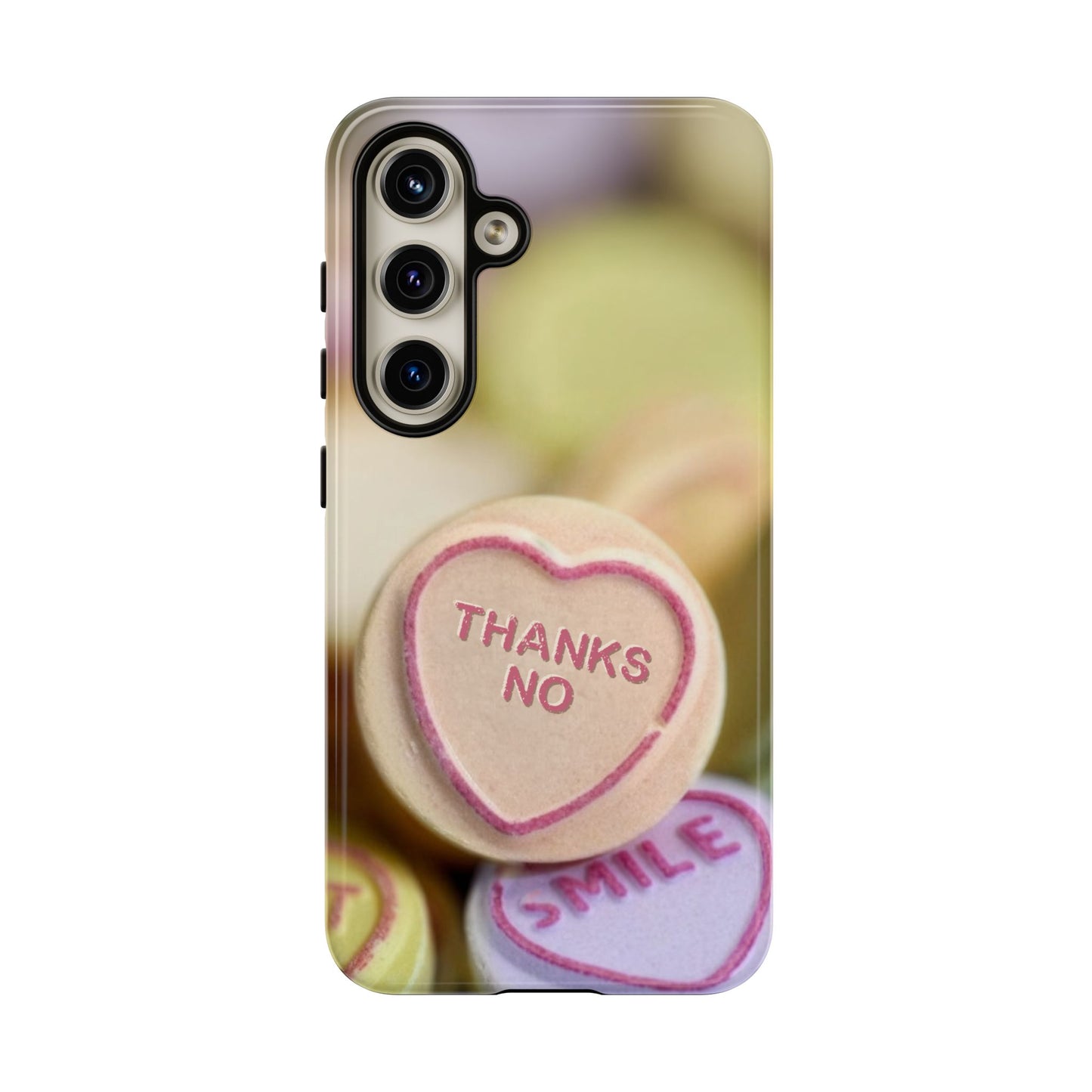 Personalised Love Heart Tough Case for Apple iPhone, Samsung Galaxy and Google Pixel.