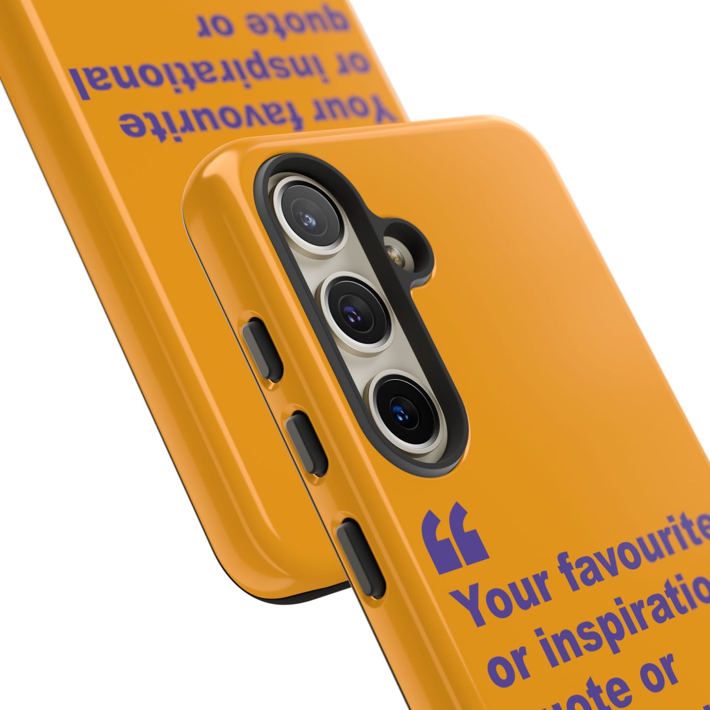 Quote Tough Phone Case — Customisable Inspirational Text Protective Cover for Apple iPhone, Samsung Galaxy and Google Pixel.