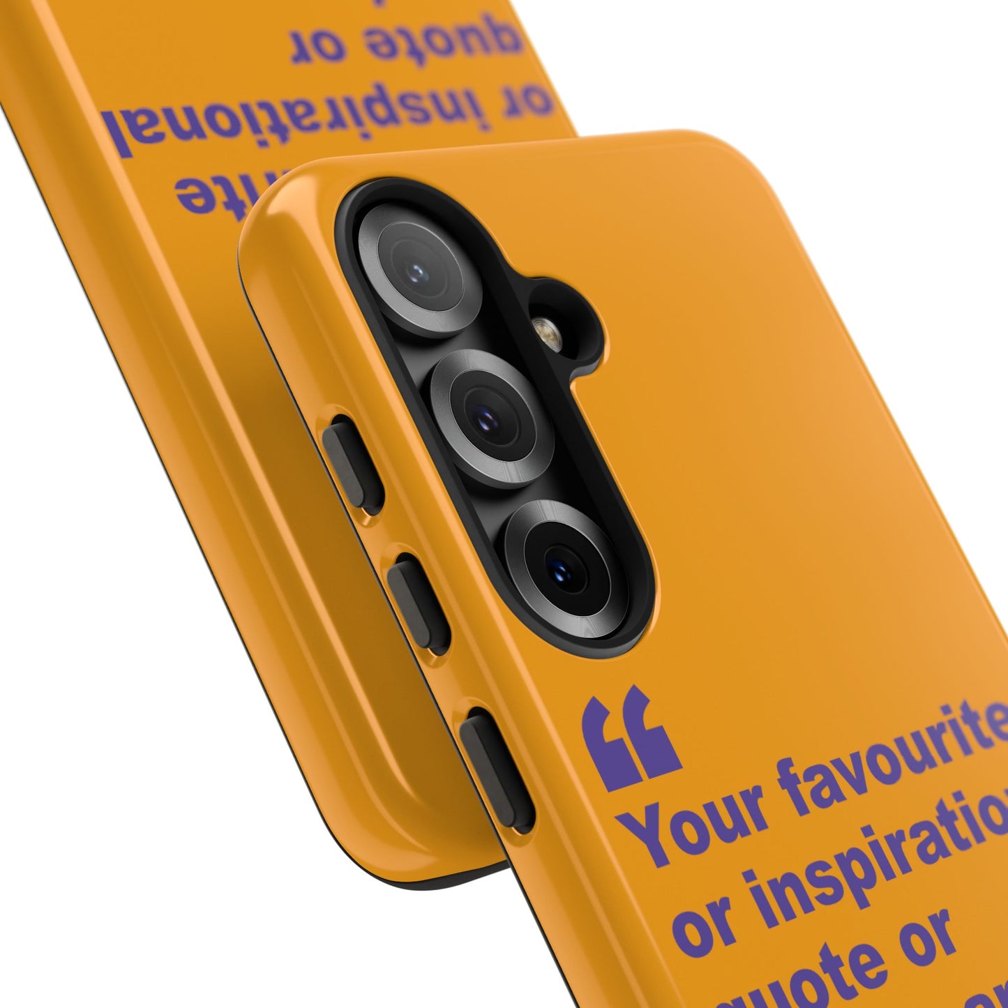 Quote Tough Phone Case — Customisable Inspirational Text Protective Cover for Apple iPhone, Samsung Galaxy and Google Pixel.