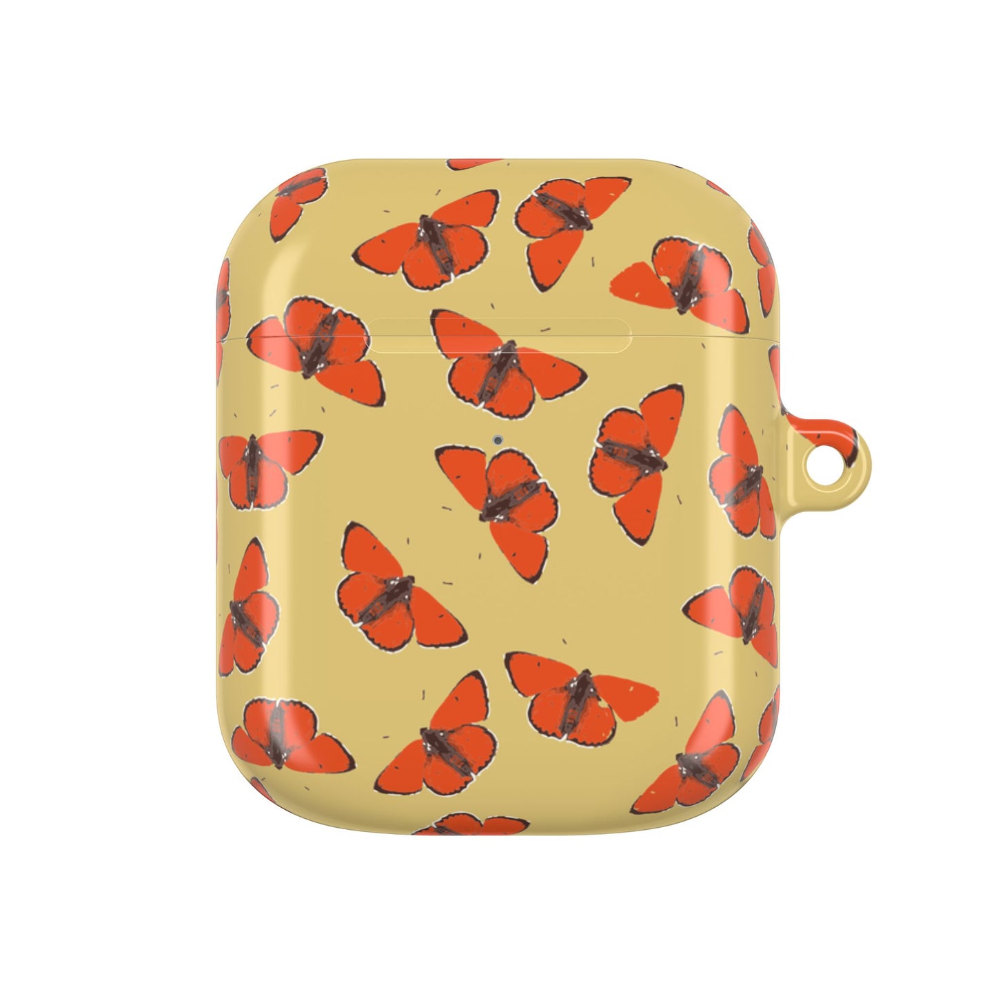 Red Butterfly AirPod Case — Protective Cover