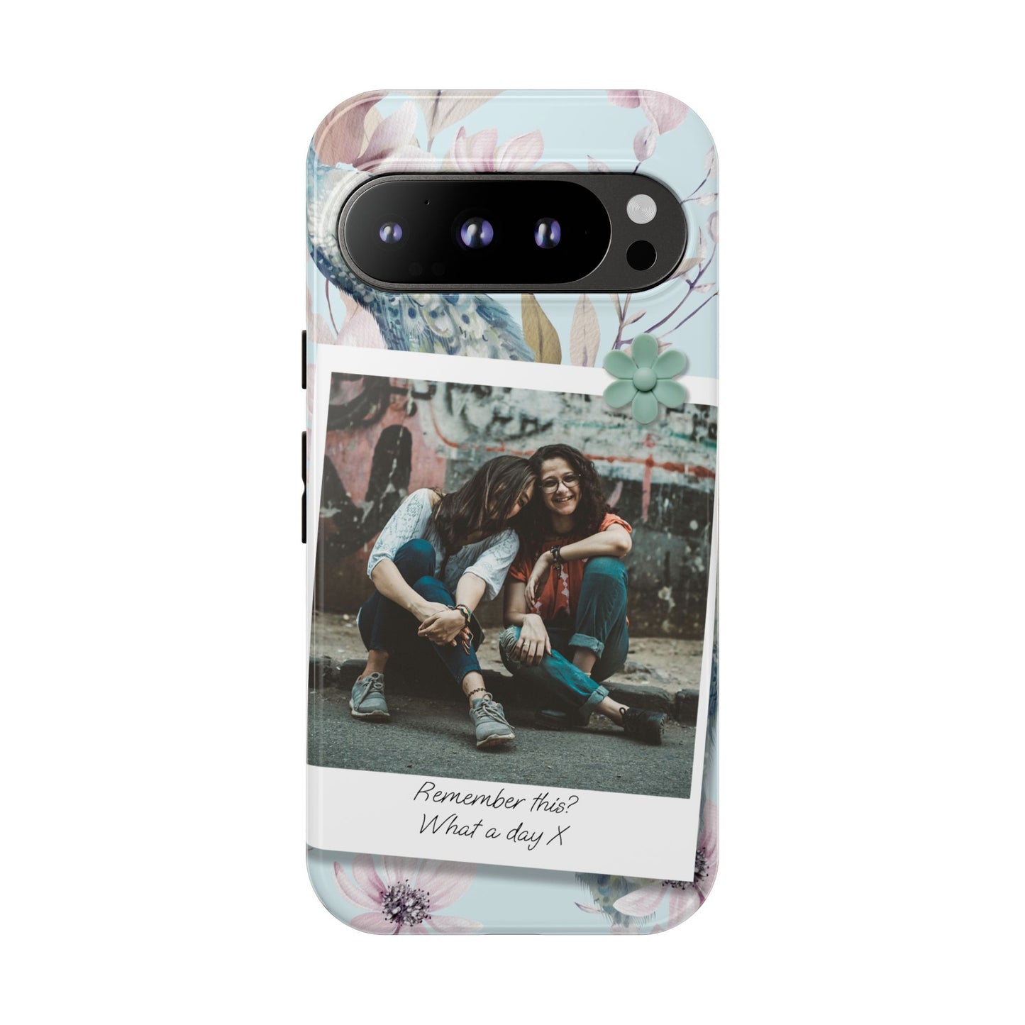 Single Image Personalised Floral Photo Tough Case for Apple iPhone, Samsung Galaxy and Google Pixel.