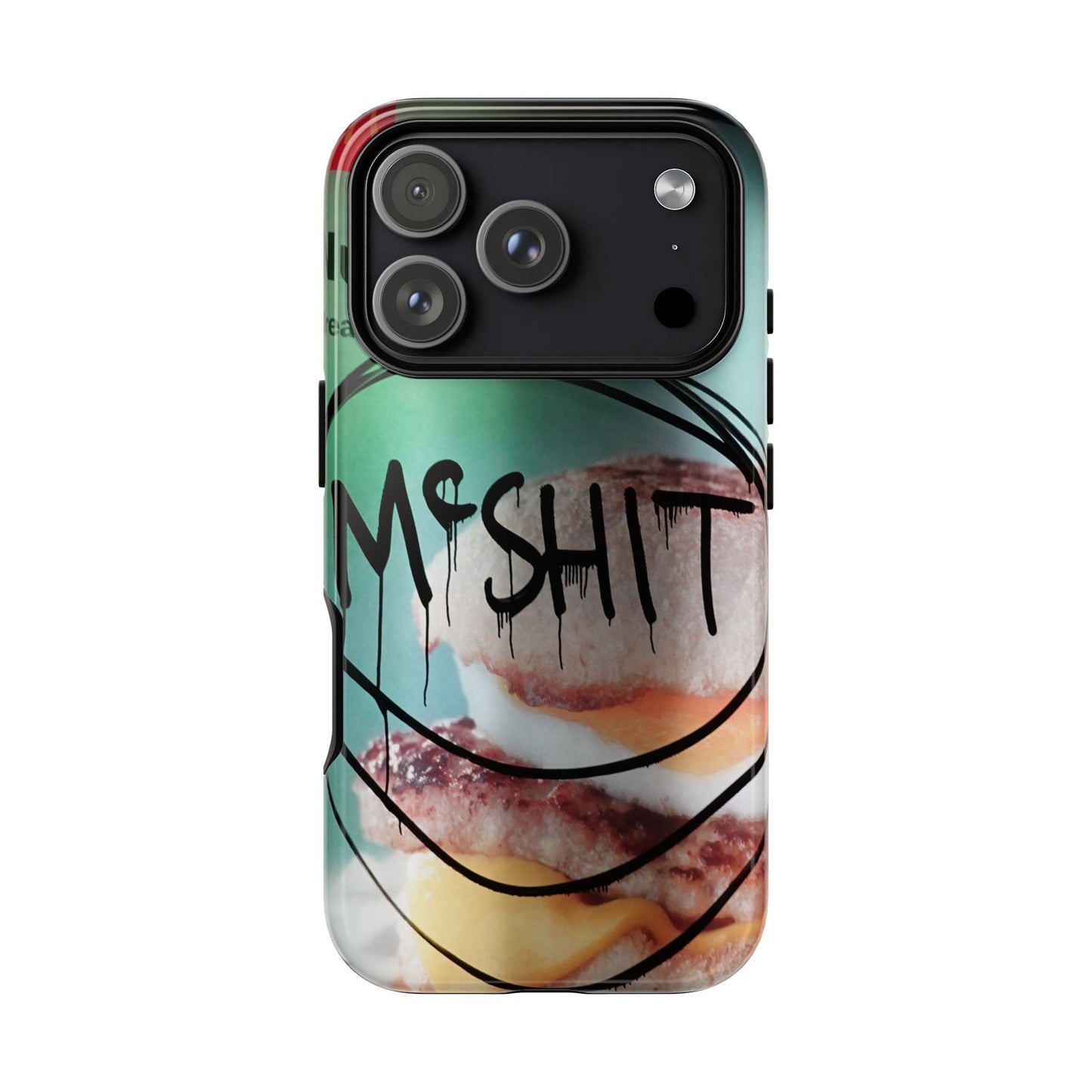 Phone Case — Grunge 'Misfit' Cheeseburger Design