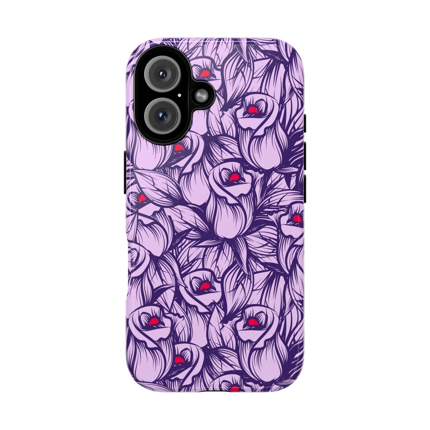 Botanical Floral Purple Rose Phone Case