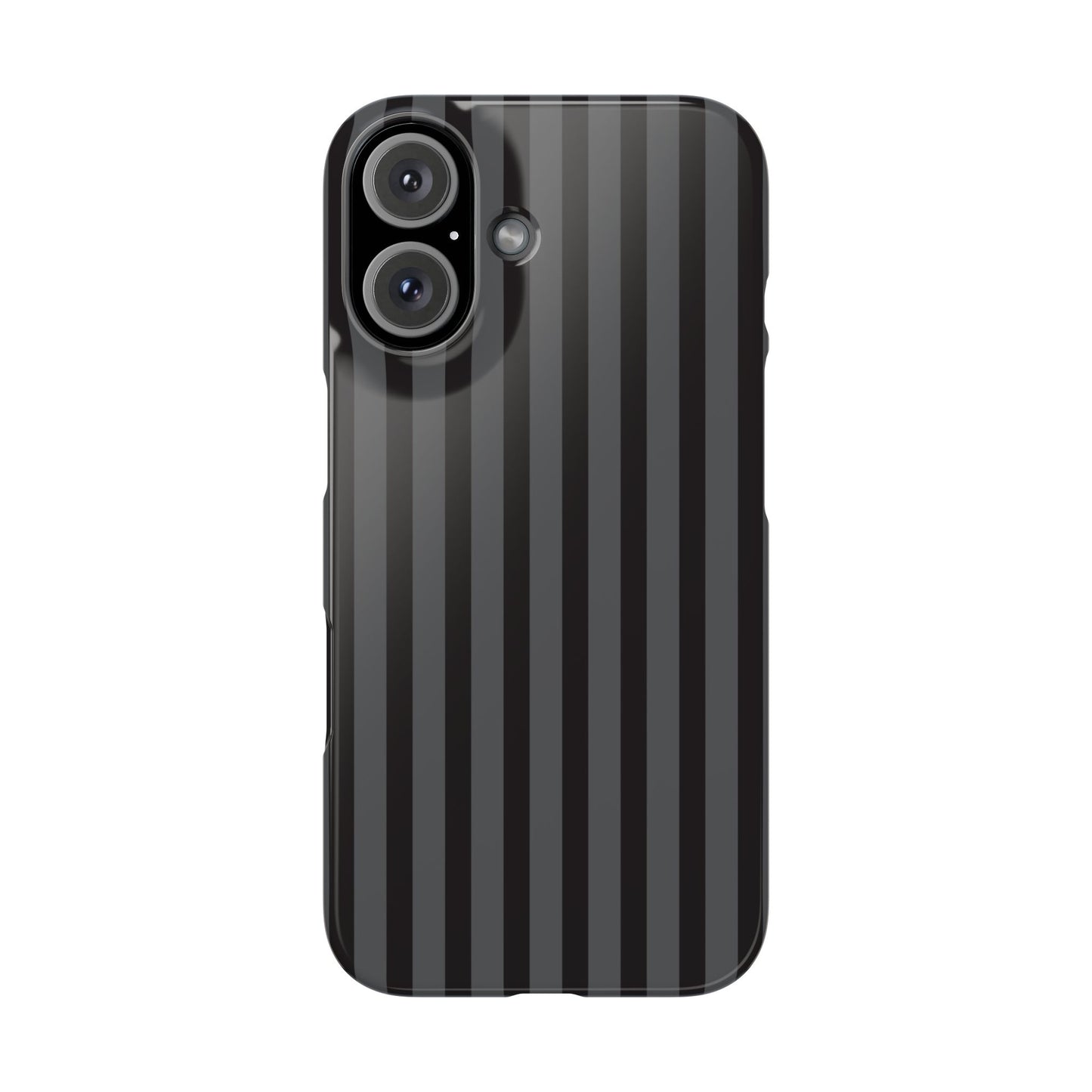 Black Vertical Stripe Snap Phone Case – Slim Protective Cover