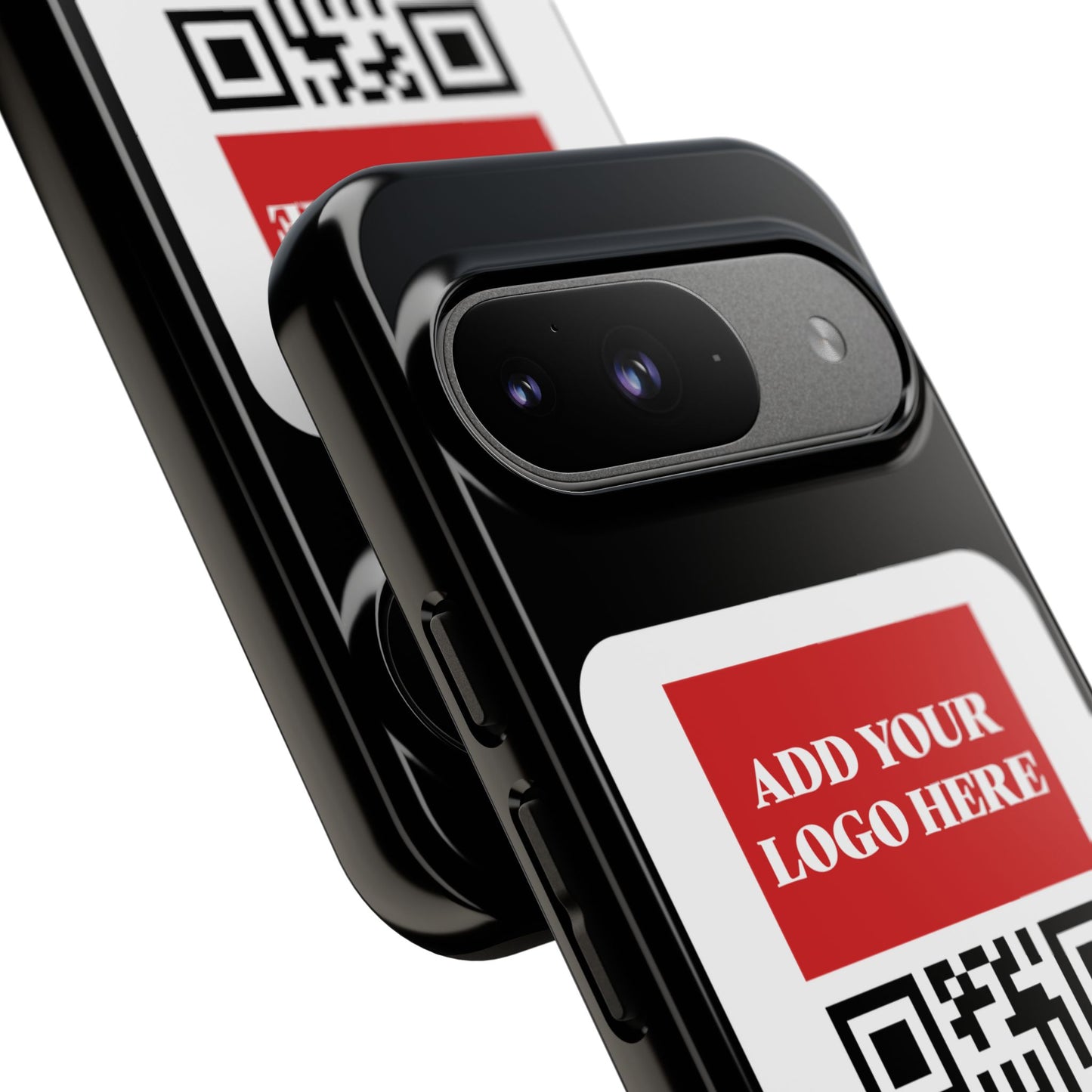 Custom QR Code and Logo Tough Phone Case — Contact Case