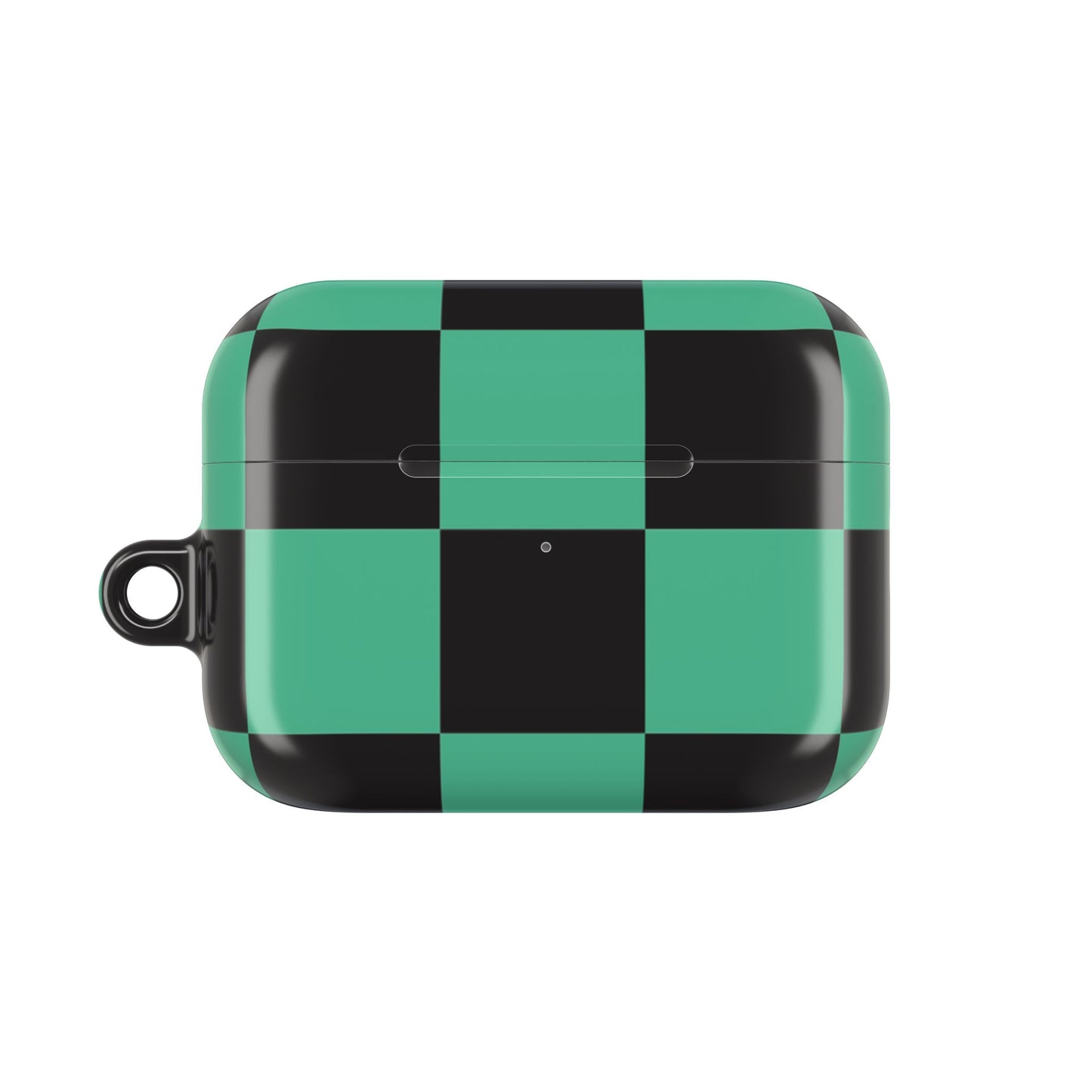 Tanjiro Green and Black Chequered AirPod Case — Protective Cover