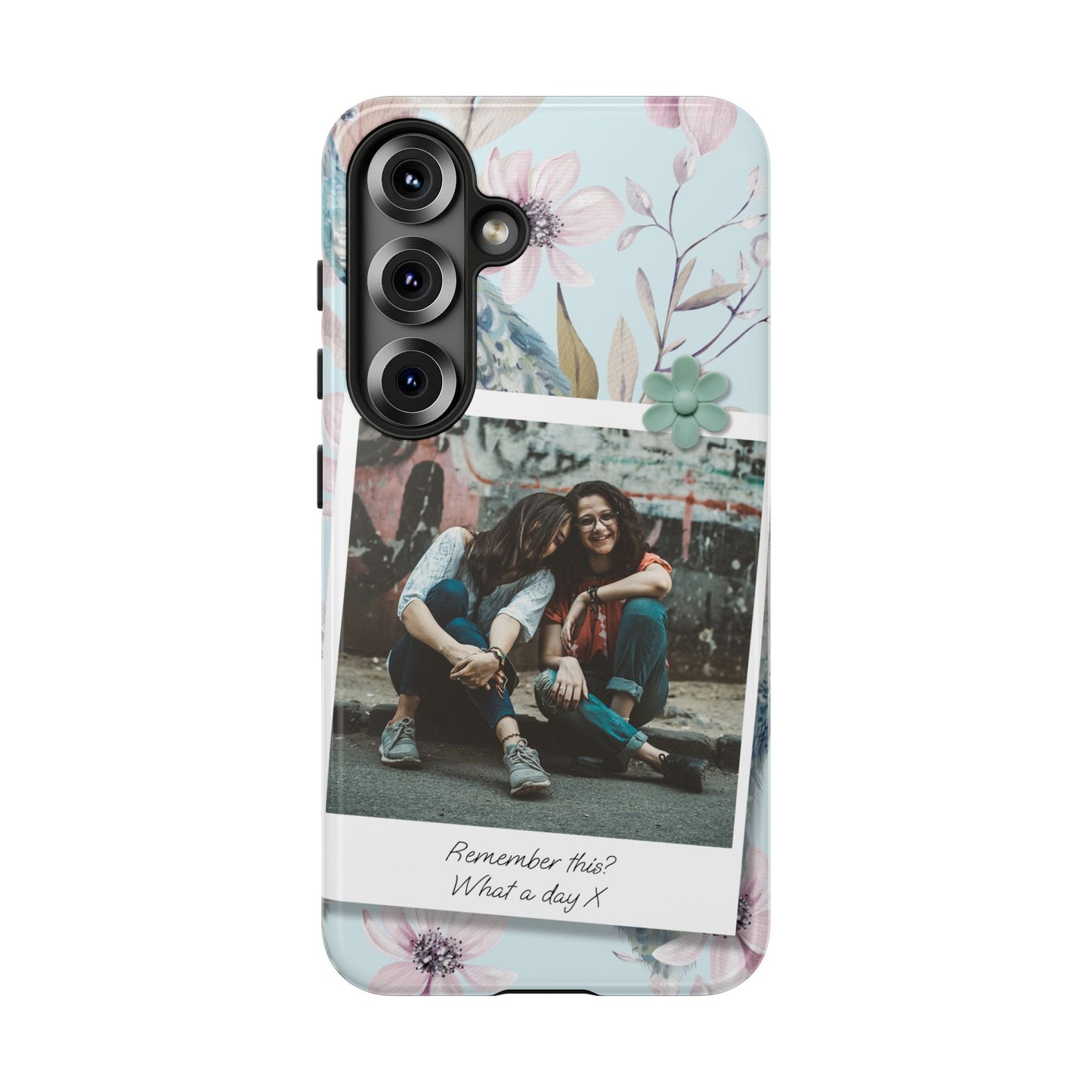 Single Image Personalised Floral Photo Tough Case for Apple iPhone, Samsung Galaxy and Google Pixel.