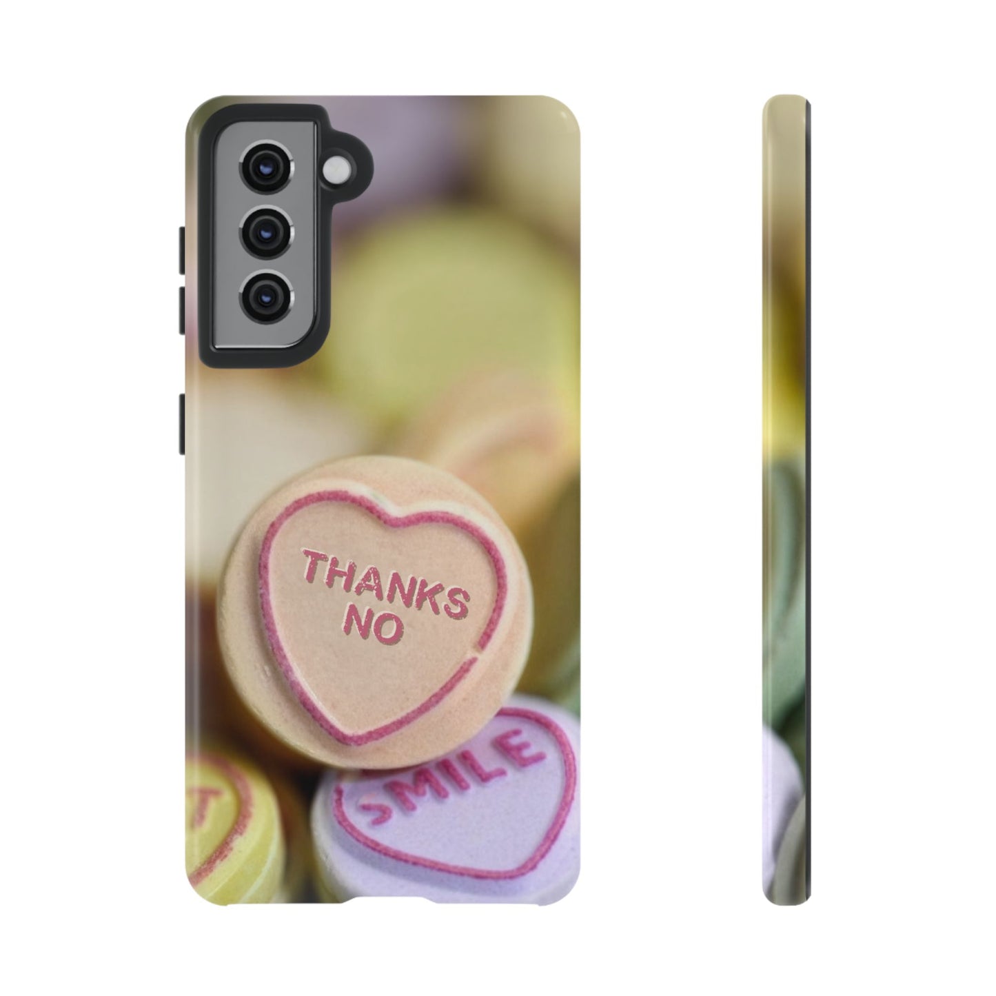 Personalised Love Heart Tough Case for Apple iPhone, Samsung Galaxy and Google Pixel.