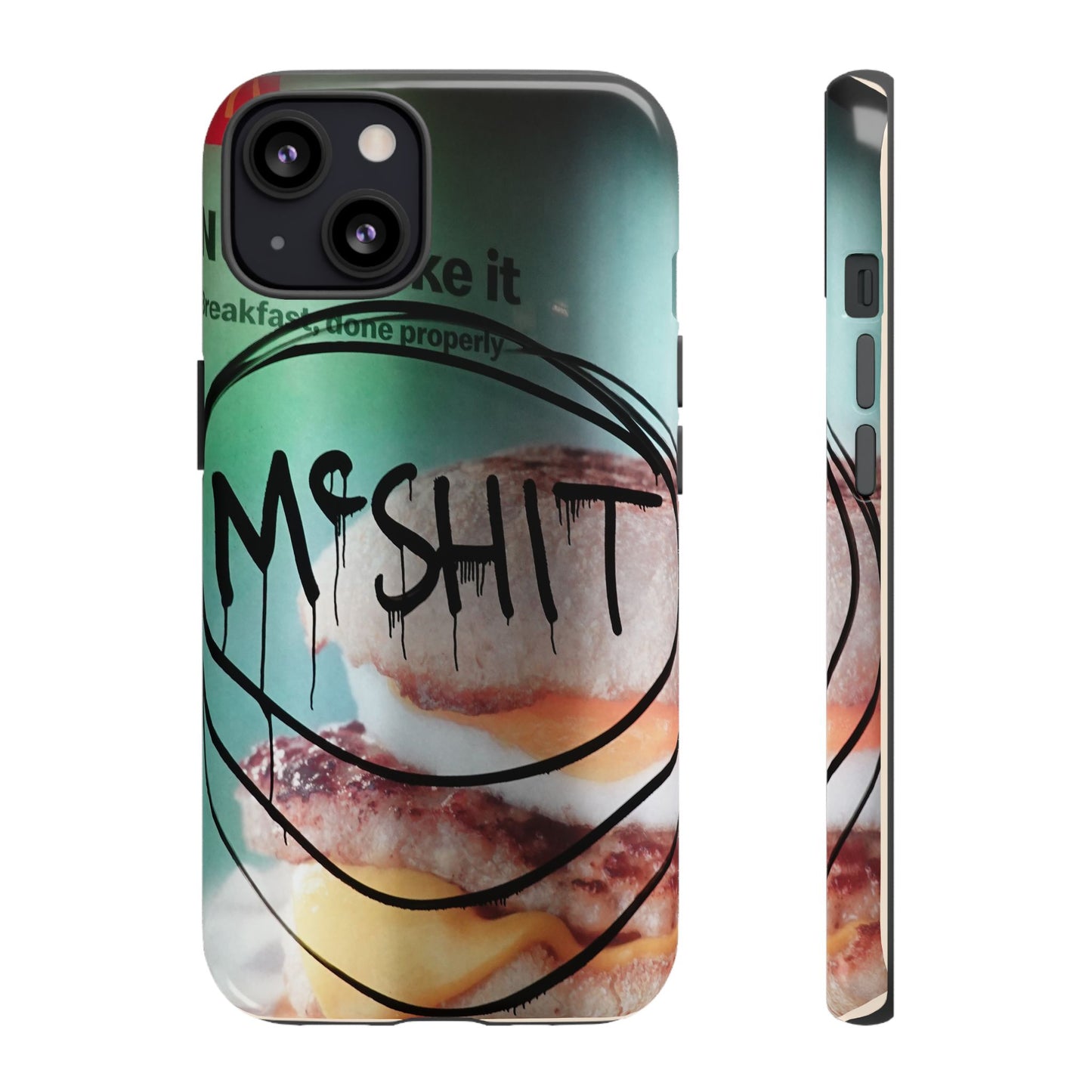 Phone Case — Grunge 'Misfit' Cheeseburger Design