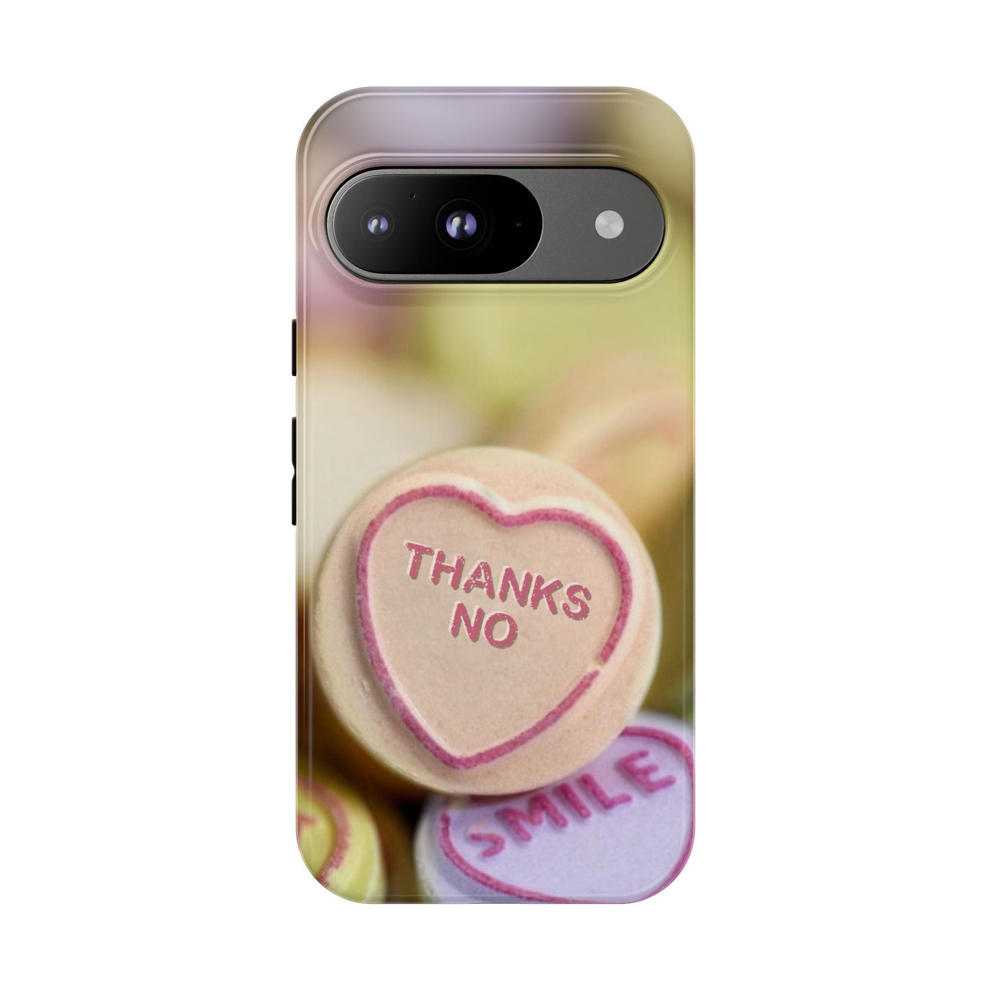 Personalised Love Heart Tough Case for Apple iPhone, Samsung Galaxy and Google Pixel.