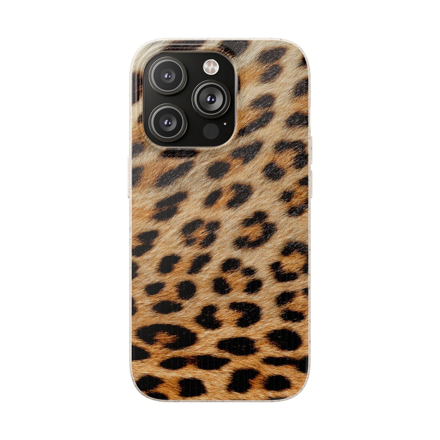 Leopard Print Biodegradable Phone Case — Eco-Friendly Animal Print Phone Cover for Apple iPhone and Samsung Galaxy.
