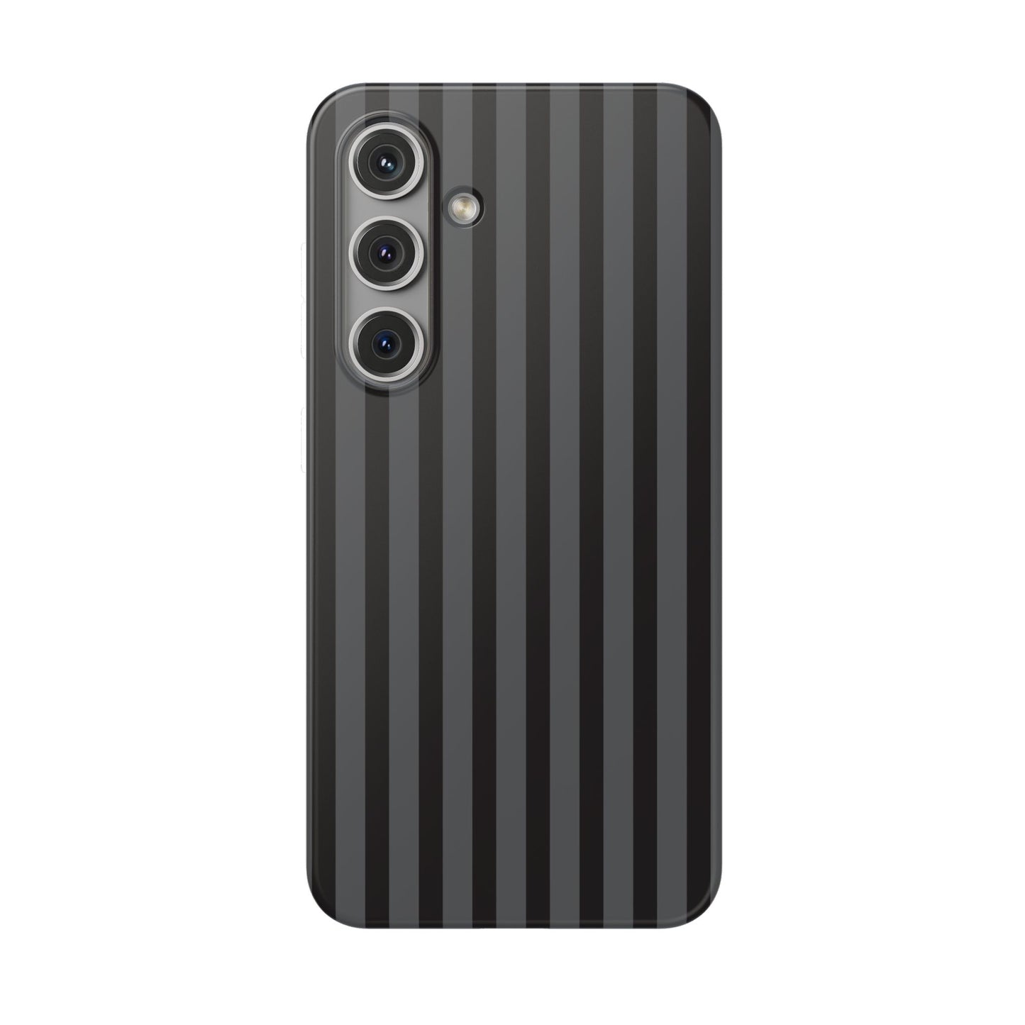 Black Stripe Flexible Phone Case for Apple iPhone, Samsung Galaxy.