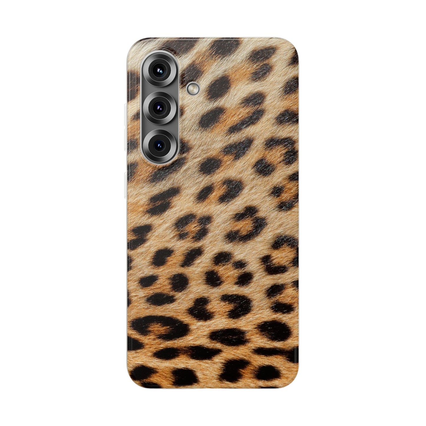 Leopard Print Flexi Phone Case — Soft-Touch Animal Print cover for Apple iPhone and Samsung Galaxy.