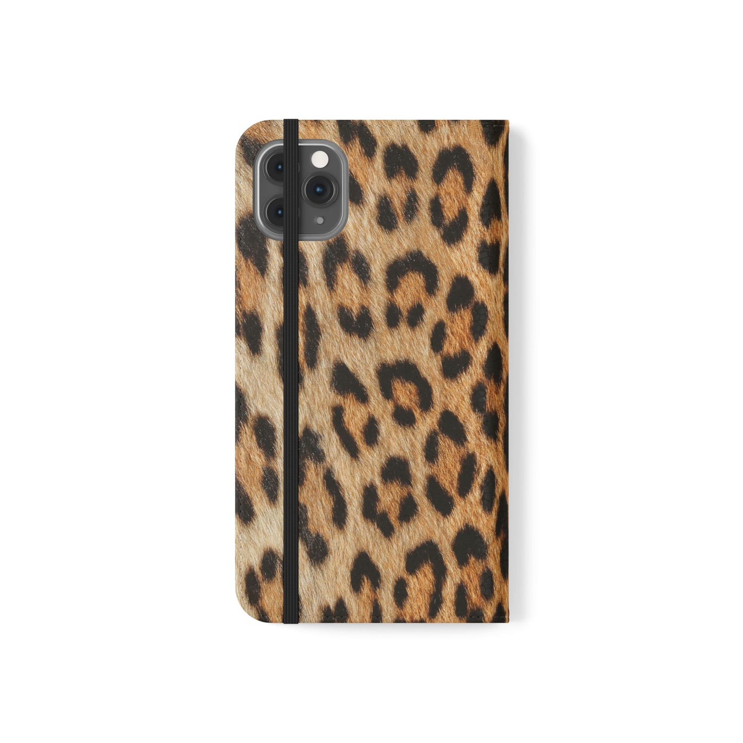 Leopard Fur Flip Phone Case — Leopard Fur Wallet Cover