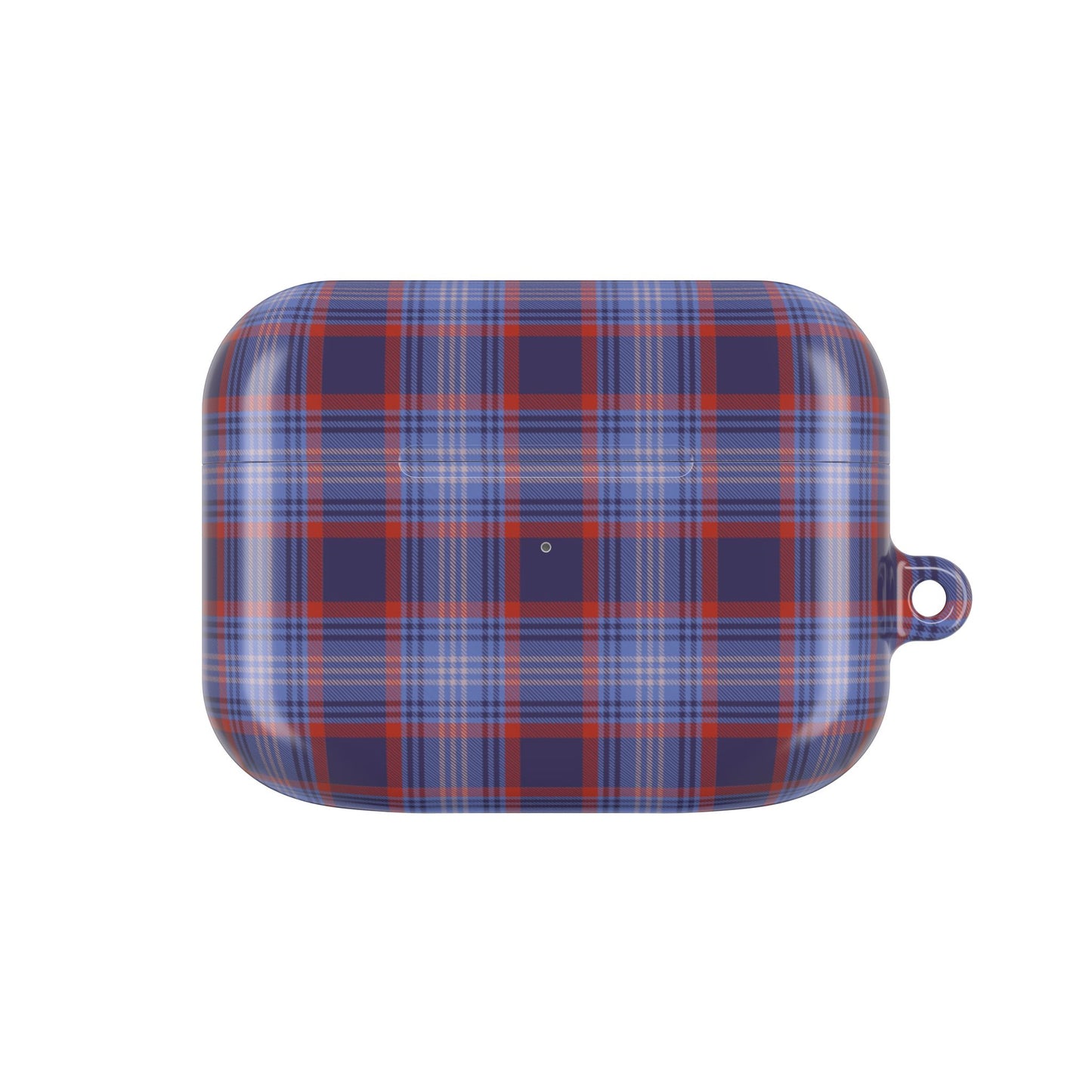 Red and Blue Tartan AirPod Case — Classic Red Blue Plaid Protective Cover