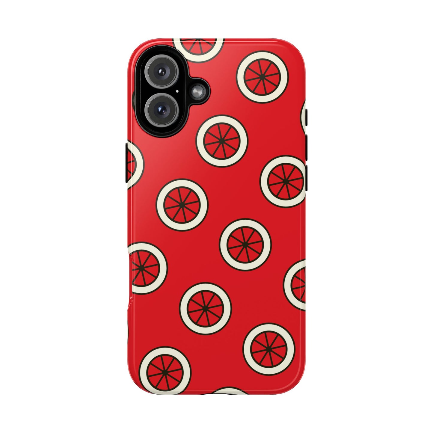 Red Citrus Pattern Phone Case — Protective Tough Phone Cover