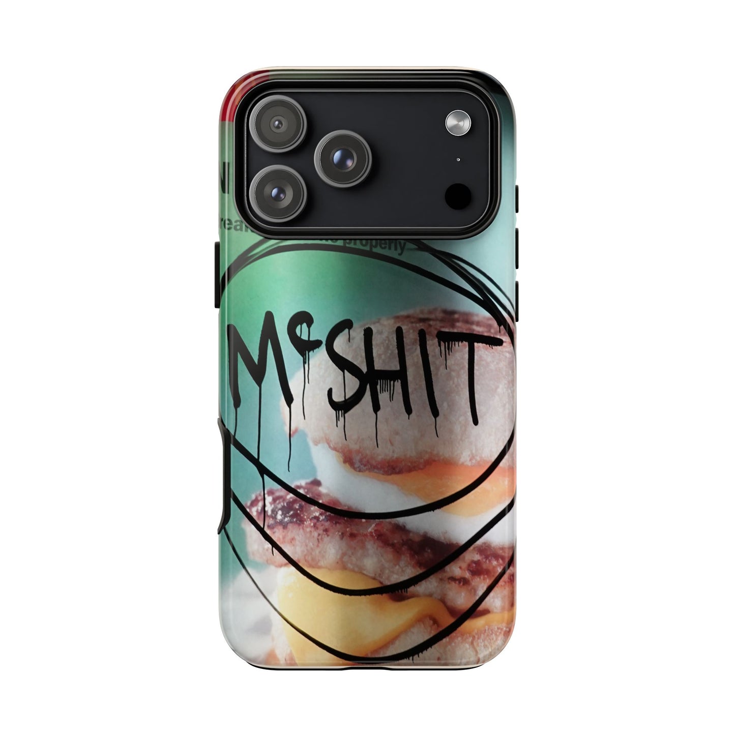 Phone Case — Grunge 'Misfit' Cheeseburger Design