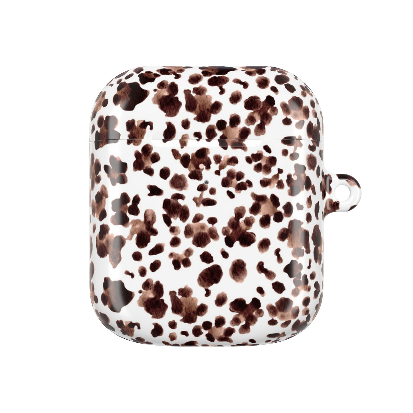 Leopard Print Watercolour AirPod Case — Brown Leopard Print Protective Cover
