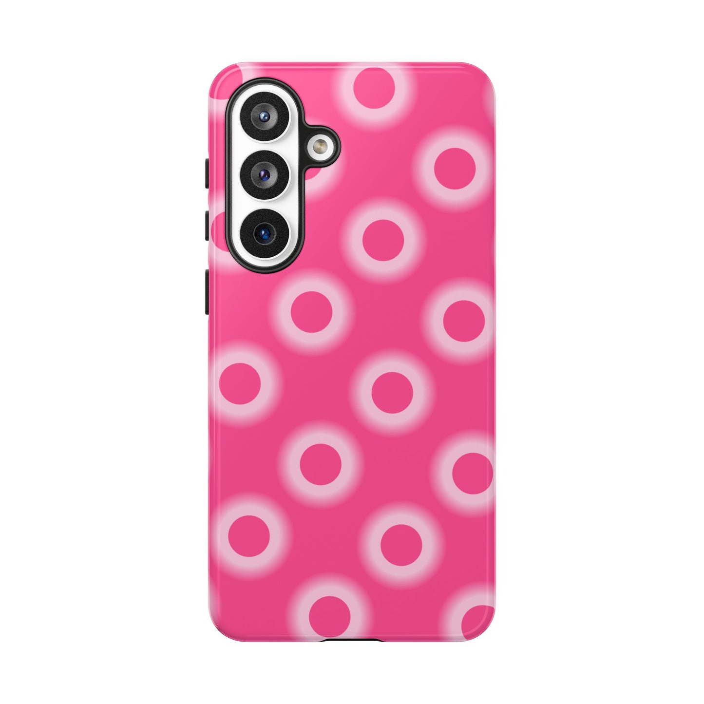 Pink Retro Dot Tough Phone Case