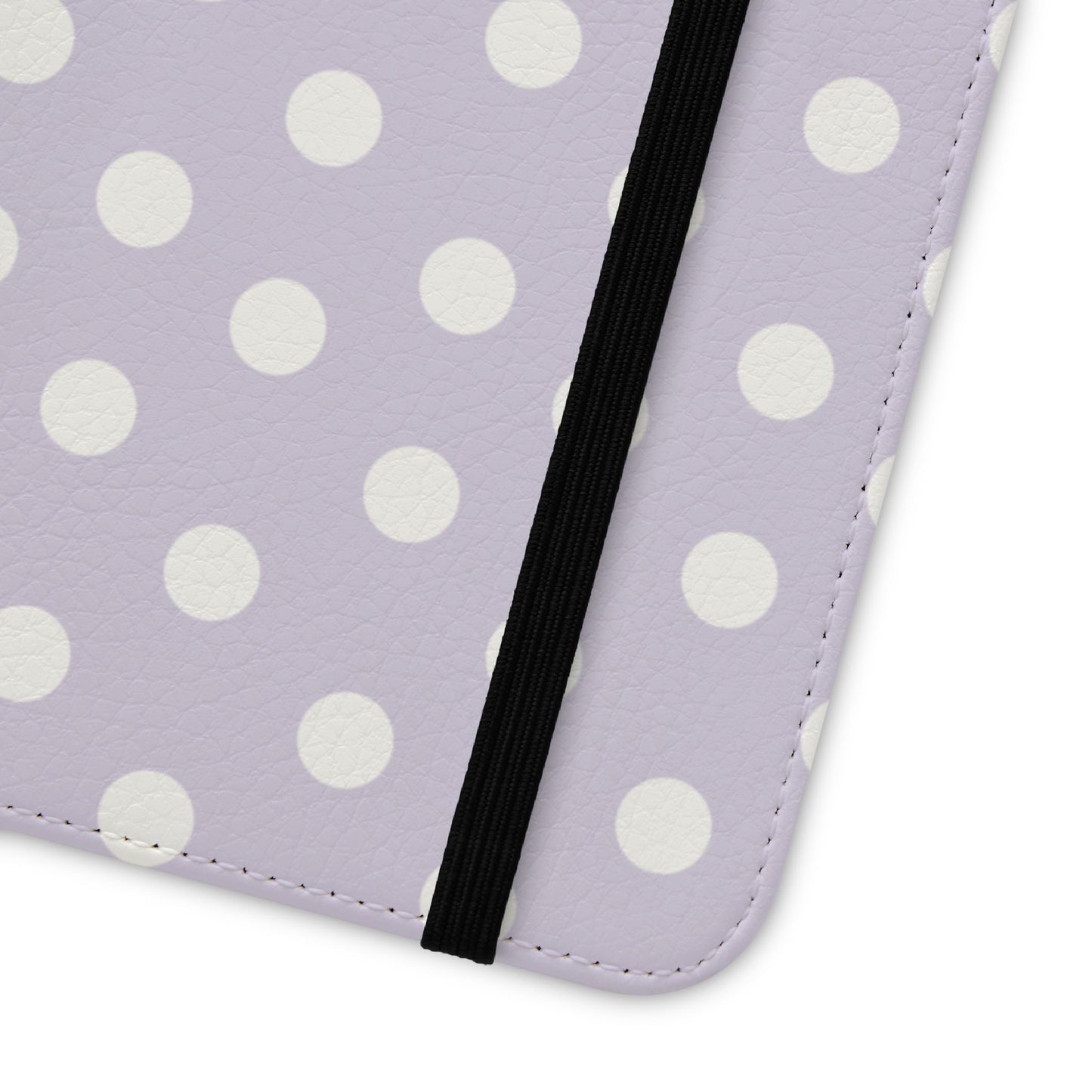 Polka Dot Flip Phone Case — Violet Polka Dot Wallet Cover