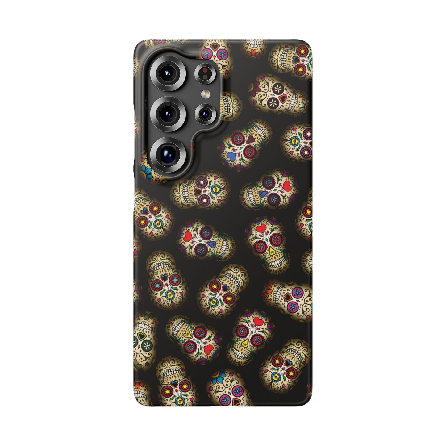 Sugar Skull — Day of the Dead Floral Slim Case for Apple iPhone, Samsung Galaxy and Google Pixel.